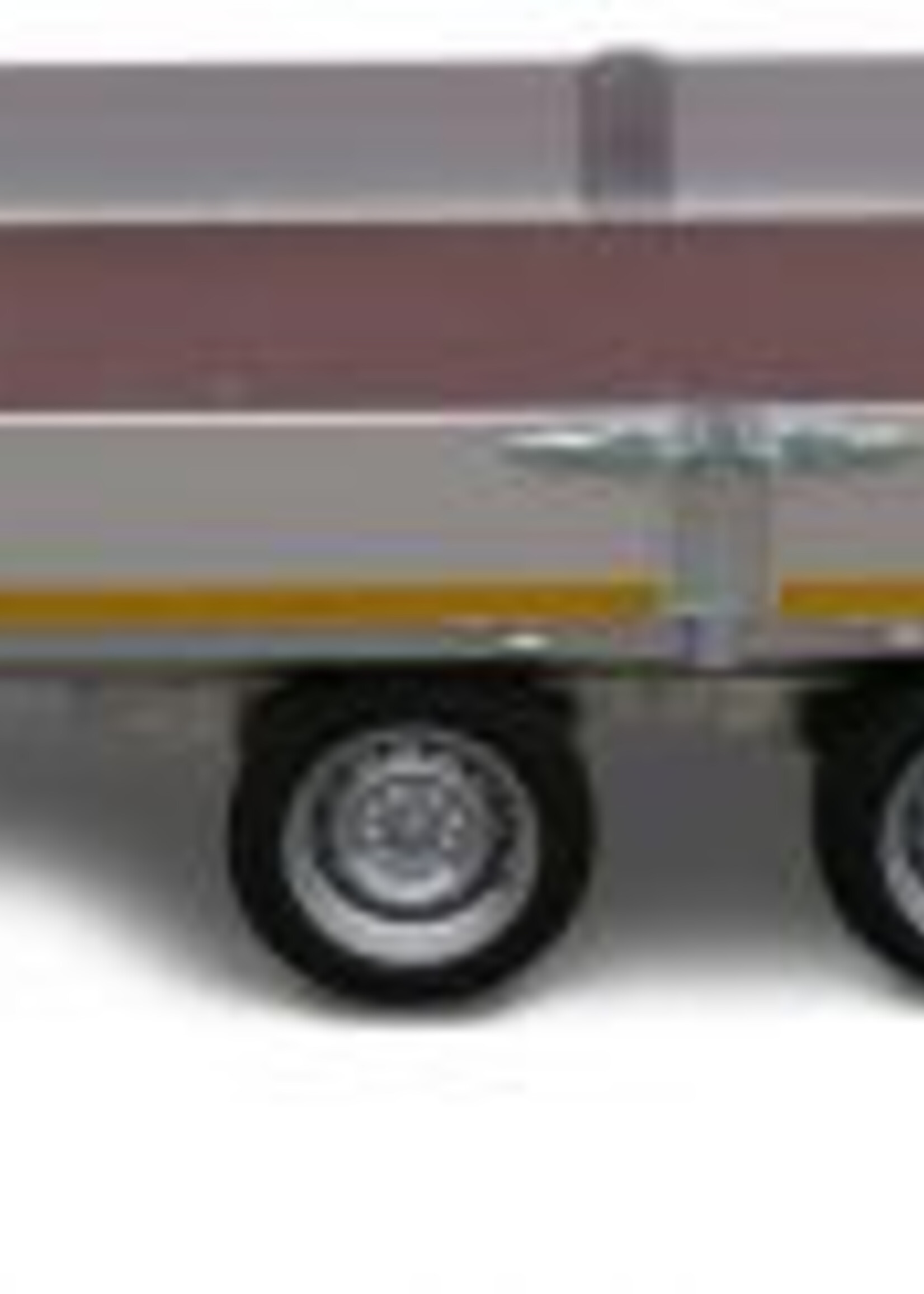 Eduard Geremde Eduard plateauwagen - 406x220 cm - 3500 kg bruto laadvermogen - 63 cm laadvloerhoogte - 30 cm borden