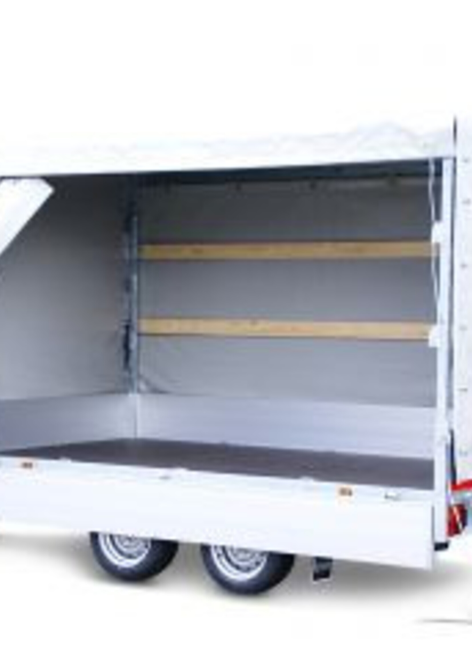 Eduard Geremde Eduard plateauwagen - 330x180 cm - 2000 kg bruto laadvermogen - 72 cm laadvloerhoogte - 30 cm borden