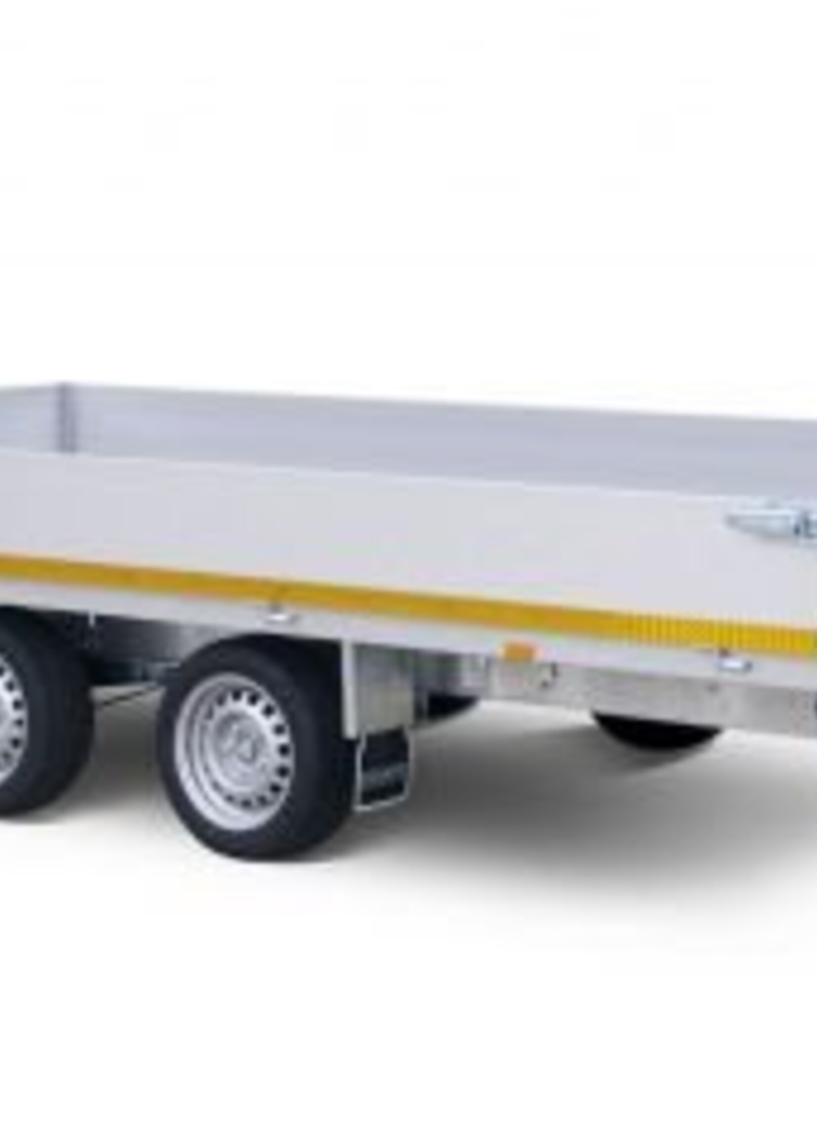 Eduard Geremde Eduard plateauwagen - 406x180 cm - 2500 kg bruto laadvermogen - 72 cm laadvloerhoogte - 30 cm borden