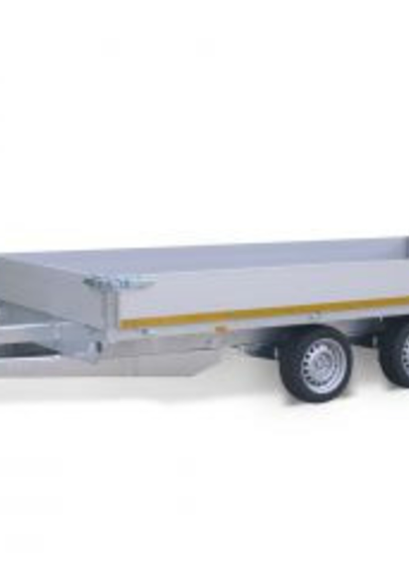 Eduard Geremde Eduard plateauwagen - 406x220 cm - 3500 kg bruto laadvermogen - 63 cm laadvloerhoogte - 30 cm borden