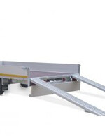 Eduard Geremde Eduard multitransporter - 406x200 cm - 2500 kg bruto laadvermogen - 72 cm laadvloerhoogte - 30 cm borden - inclusief oprijplaten en handlier