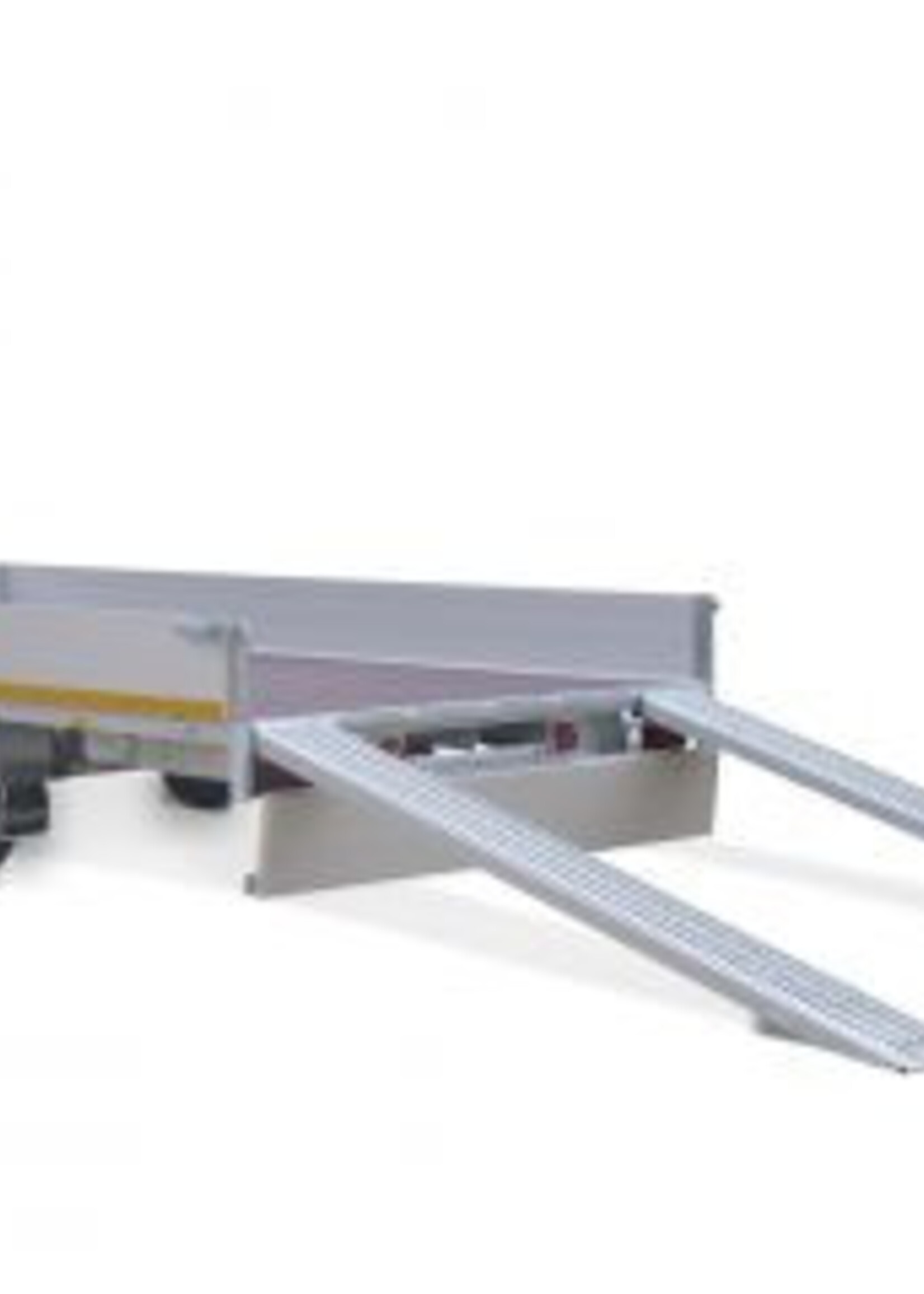 Eduard Geremde Eduard multitransporter - 406x200 cm - 2500 kg bruto laadvermogen - 72 cm laadvloerhoogte - 30 cm borden - inclusief oprijplaten en handlier