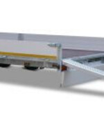 Eduard Geremde Eduard multitransporter - 606x220 cm - 3000 kg bruto laadvermogen - 63 cm laadvloerhoogte - 30 cm borden - inclusief oprijplaten en handlier