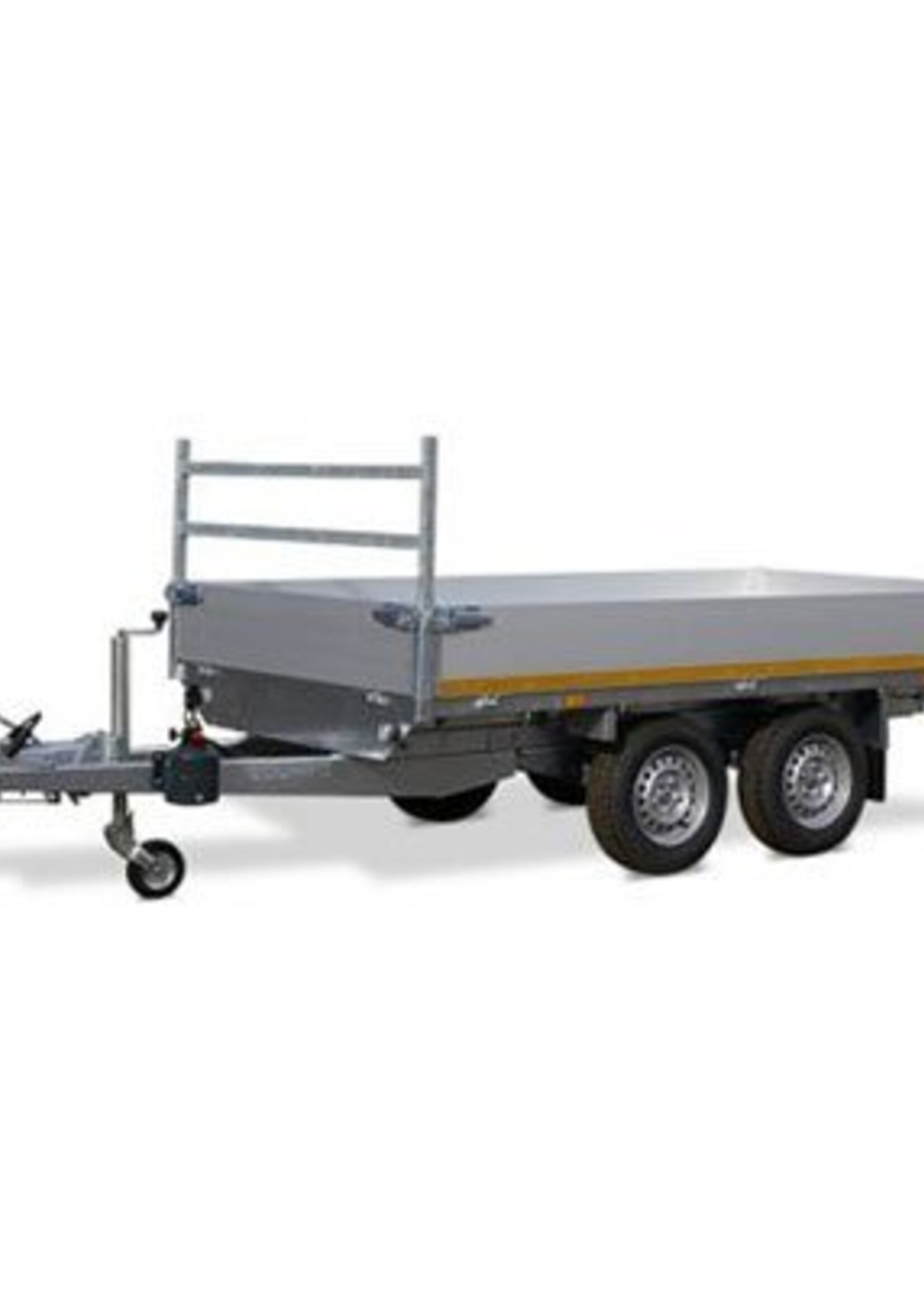 Eduard Achterwaartse kipper 310x160 cm - 2000 kg - elektrisch met afstandsbediening - voorzien van 40 cm borden en oprijplaten