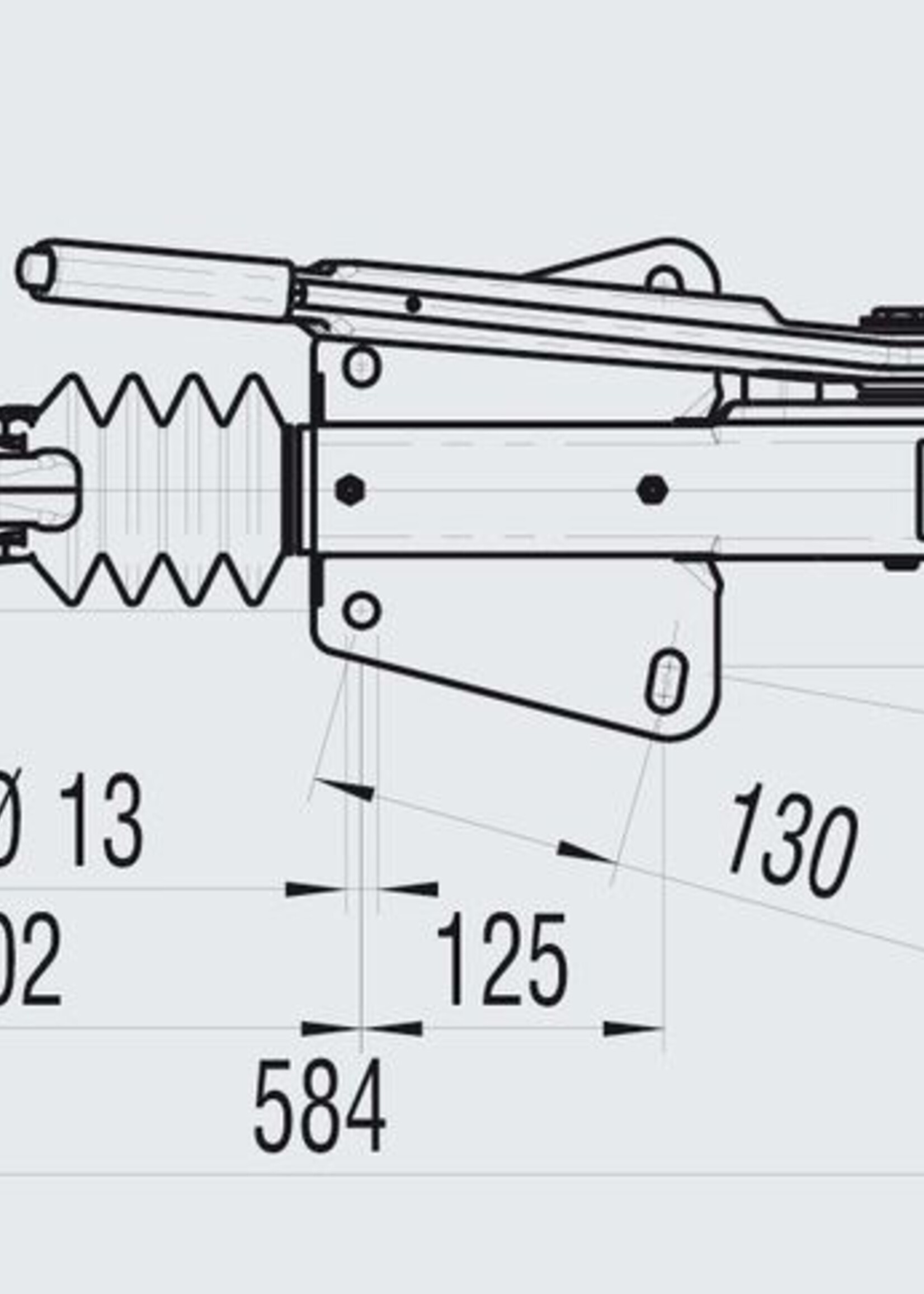 AL-KO AL-KO oplooprem aanhanger 90 S/3 - 1000 kg maximaal trekvermogen - V-dissel aansluiting