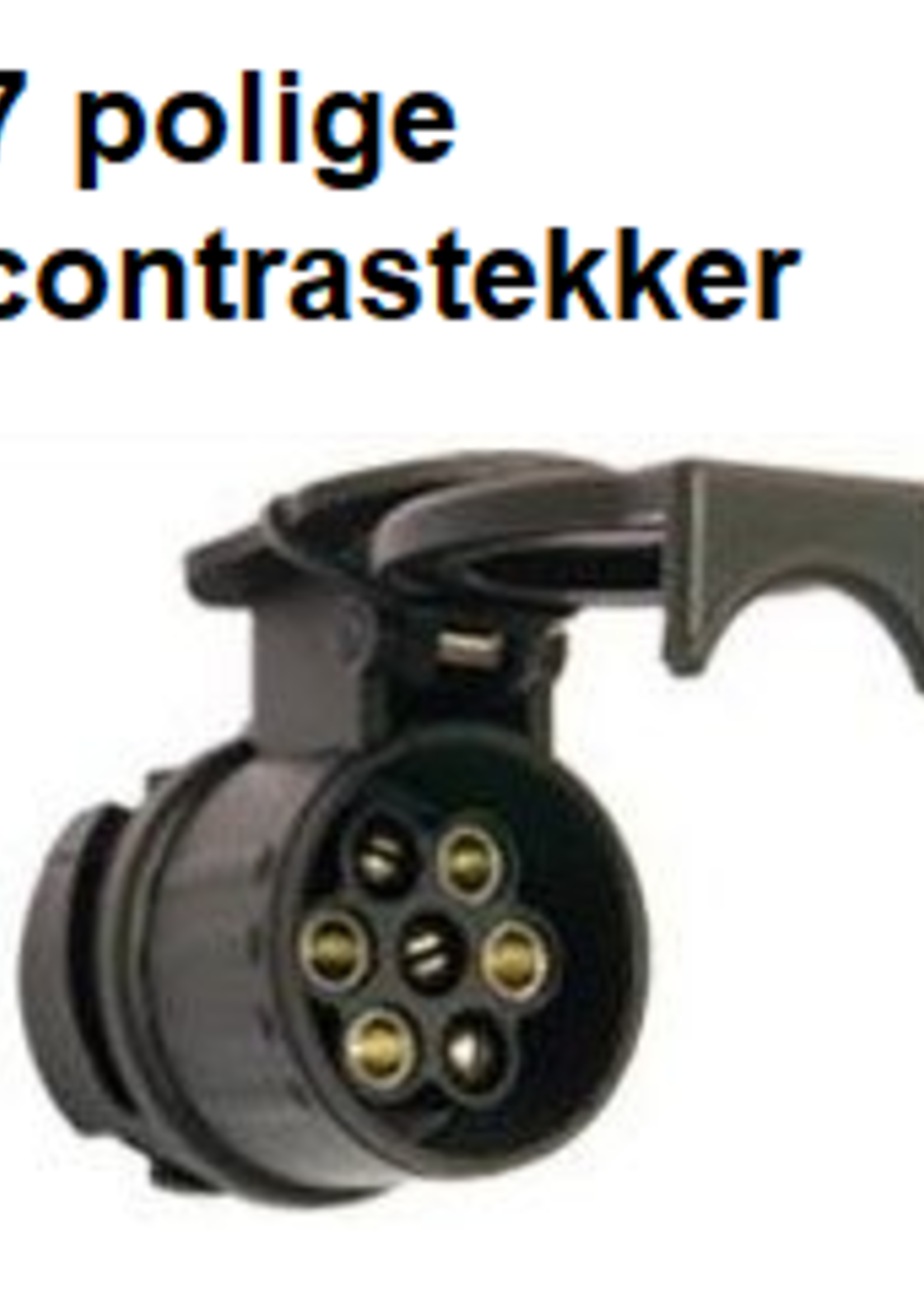 Cantonal Verlengkabel 7 aderig met 1x 13-polige stekker & 1x 7-polige contrastekker - 80 cm