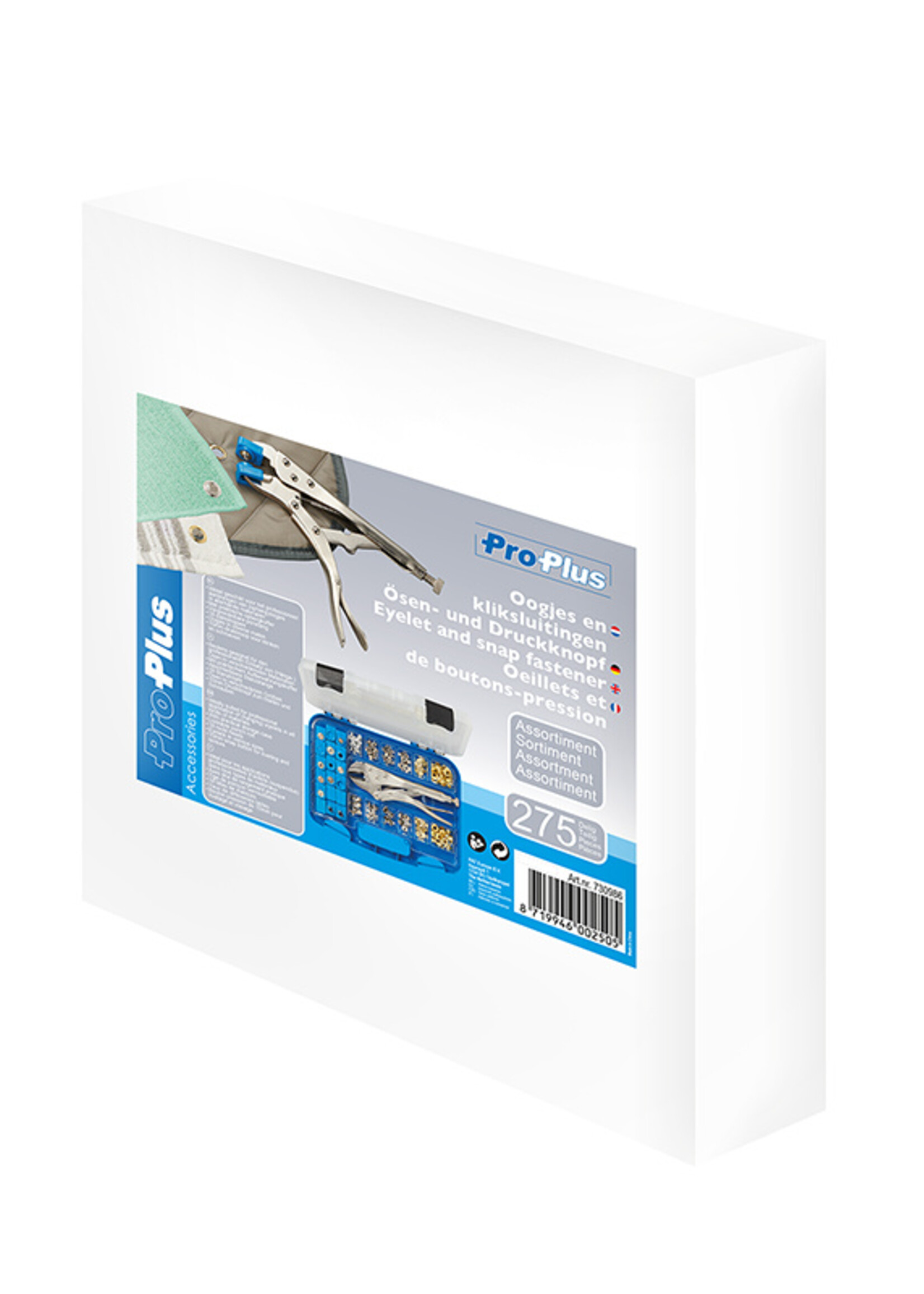 ProPlus Assortimentskoffer - 275-delig - inclusief ponstang - geschikt voor professioneel gebruik