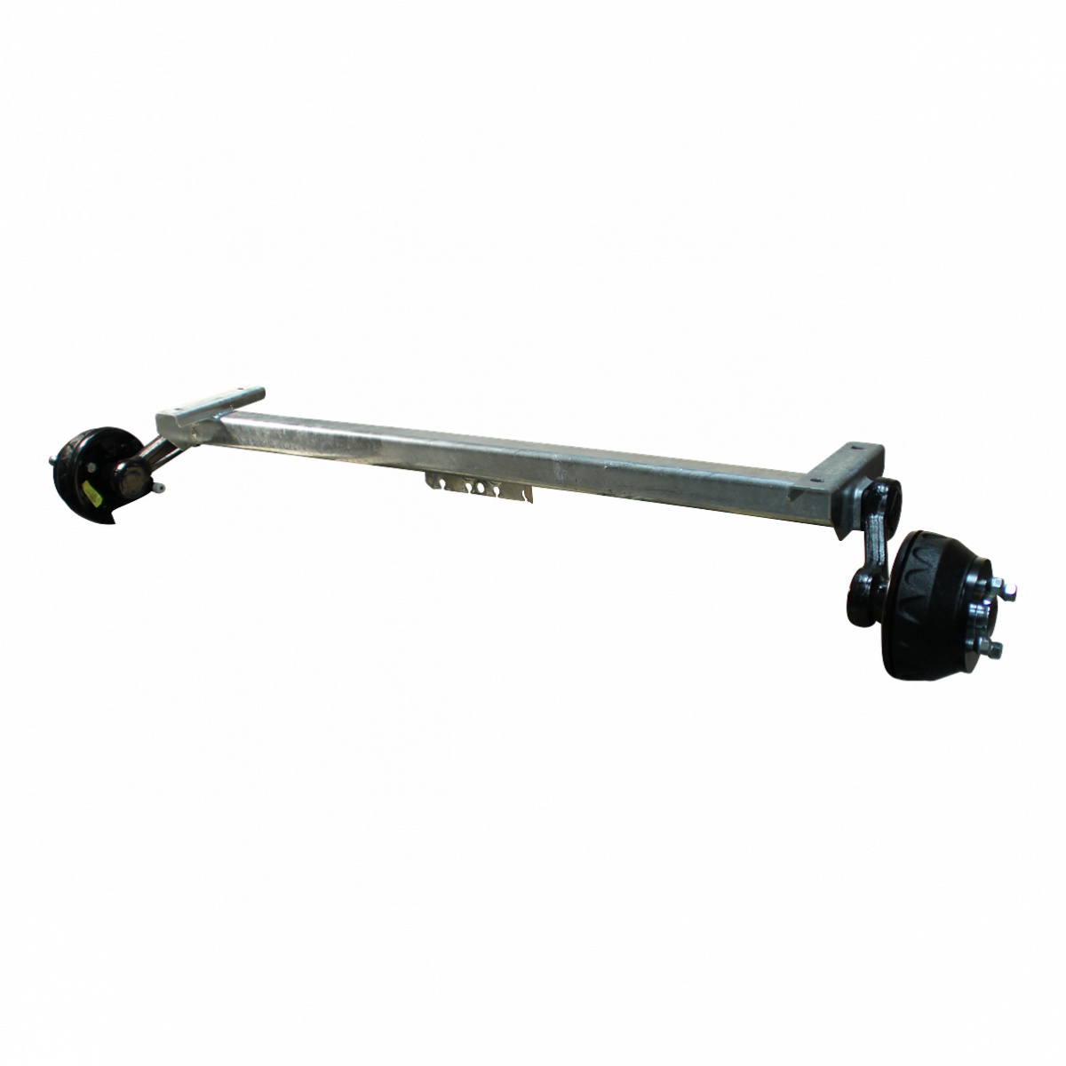 Geremde torsie as - 750 kg - padmaat 1200 mm - flensmaat 1650 mm - 4 gats