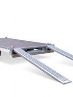 Eduard Geremde Eduard multitransporter - 506x200 cm - 3000 kg bruto laadvermogen - 63 cm laadvloerhoogte - 10 cm borden - inclusief oprijplaten en handlier
