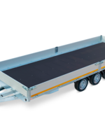 Eduard Geremde Eduard multitransporter - 506x220 cm - 3500 kg bruto laadvermogen - 63 cm laadvloerhoogte - 30 cm borden - inclusief oprijplaten en handlier - tridem asser