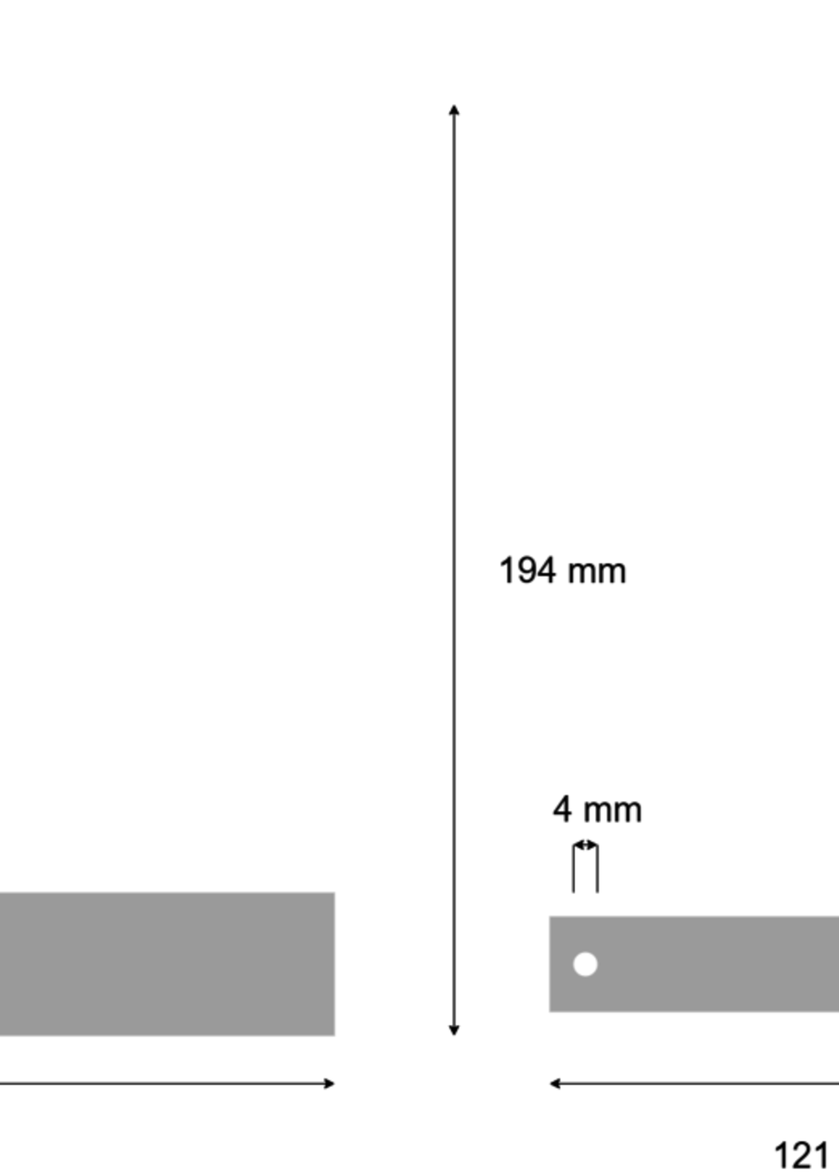 Cantonal Pega centreerset links/rechts - inclusief stroppenplaten - 4.00-4 & 3.00-8