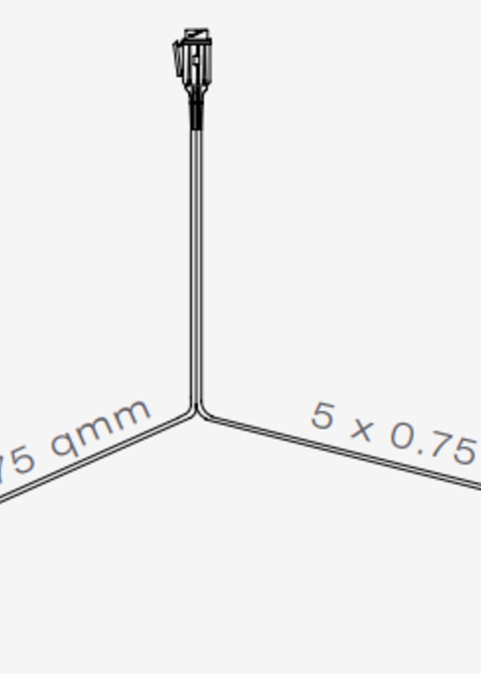 Aspock Hoofdkabel type Aspock - 4 meter lang - 13-polig - voorzien van 2x 5-polige connector