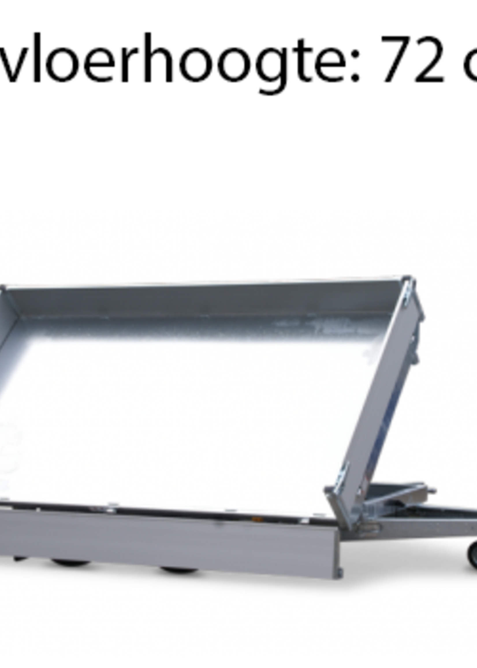 Eduard Geremde Eduard 3-zijdige kipper - 330x180 cm - 3000 kg bruto laadvermogen - elektrisch, extern laden - 72 cm laadvloerhoogte - inclusief oprijplaten & uitzetsteunen