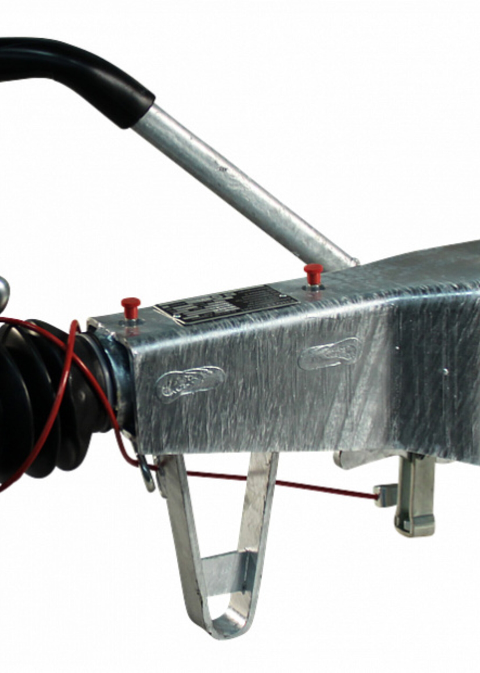 Knott Knott oplooprem aanhanger KRV30B – 3000 kg maximaal trekvermogen – koker 100 mm aansluiting – inclusief neuswielconsole