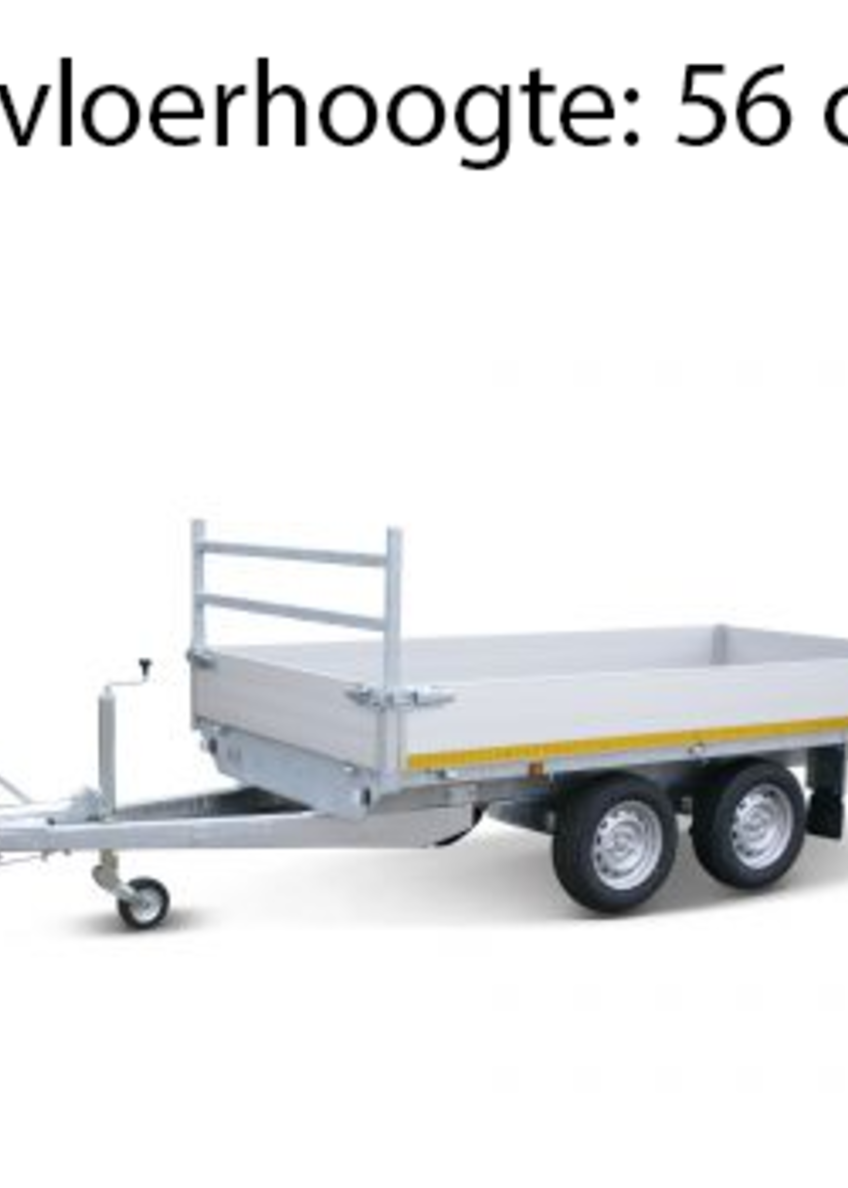 Eduard Geremde Eduard plateauwagen - 330x180 cm - 3000 kg bruto laadvermogen - 56 cm laadvloerhoogte - 40 cm borden