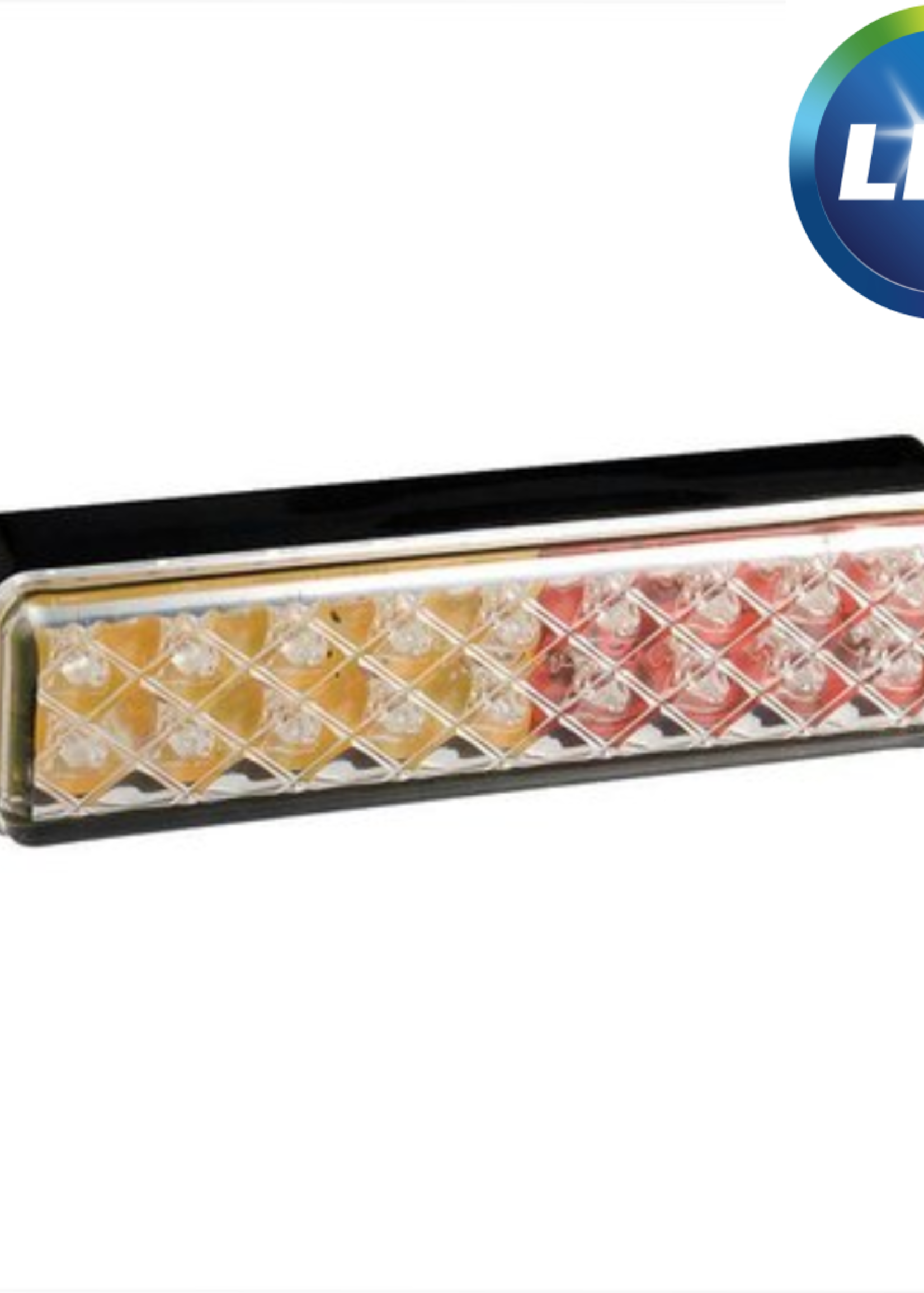 Cantonal Achterlicht LED 135x38x24 mm - 3 functies LED