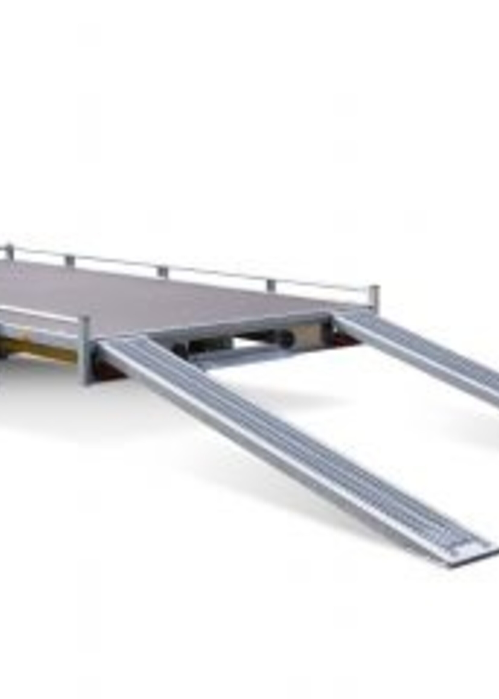 Eduard Geremde Eduard autotransporter - 406x200 cm - 3500 kg bruto laadvermogen - 63 cm laadvloerhoogte - 10 cm hoge reling - inclusief lier en oprijplaten
