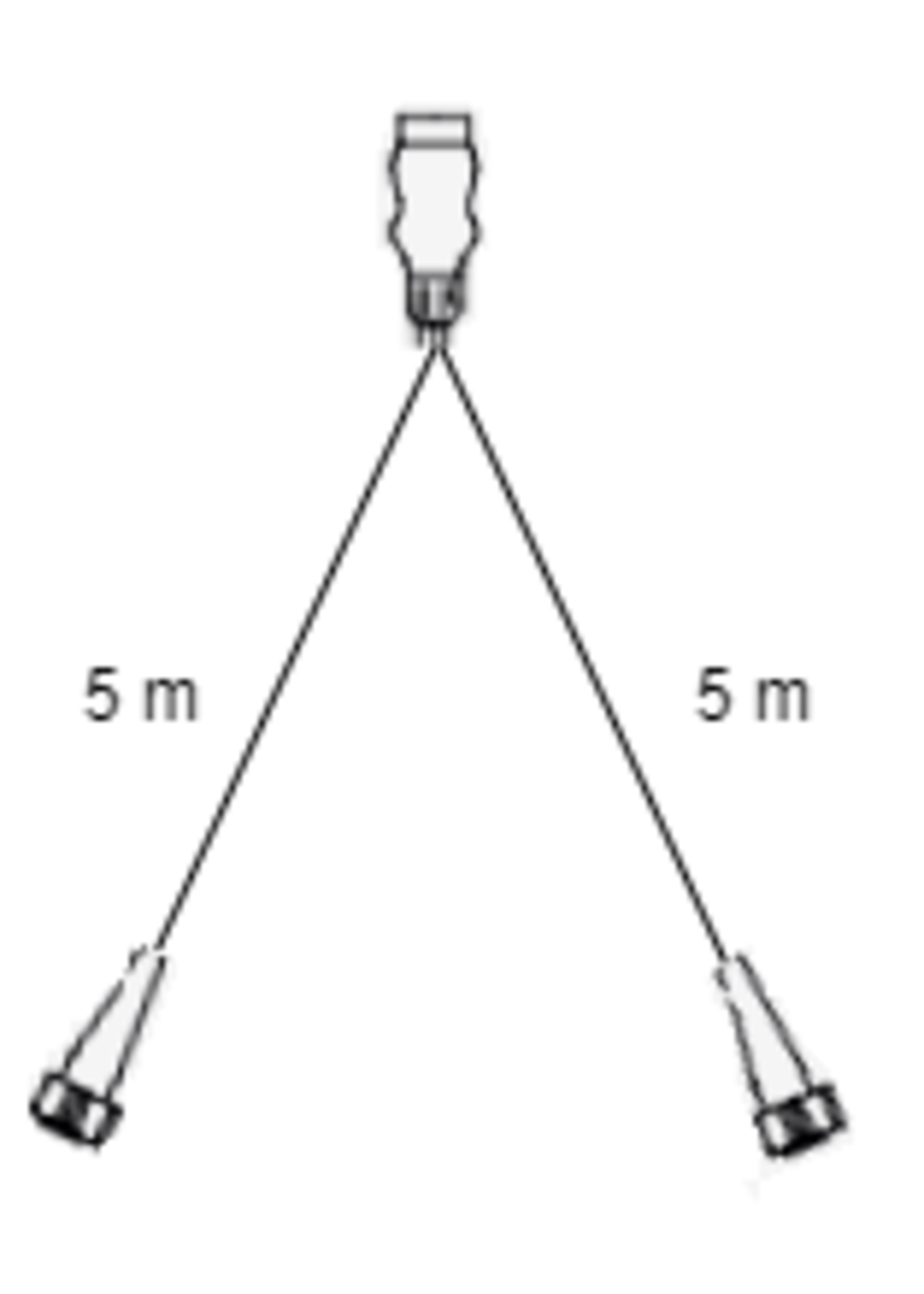 Radex Radex hoofdkabel - 5 meter lang - 7-polig - voorzien van 2x 5-polige connector
