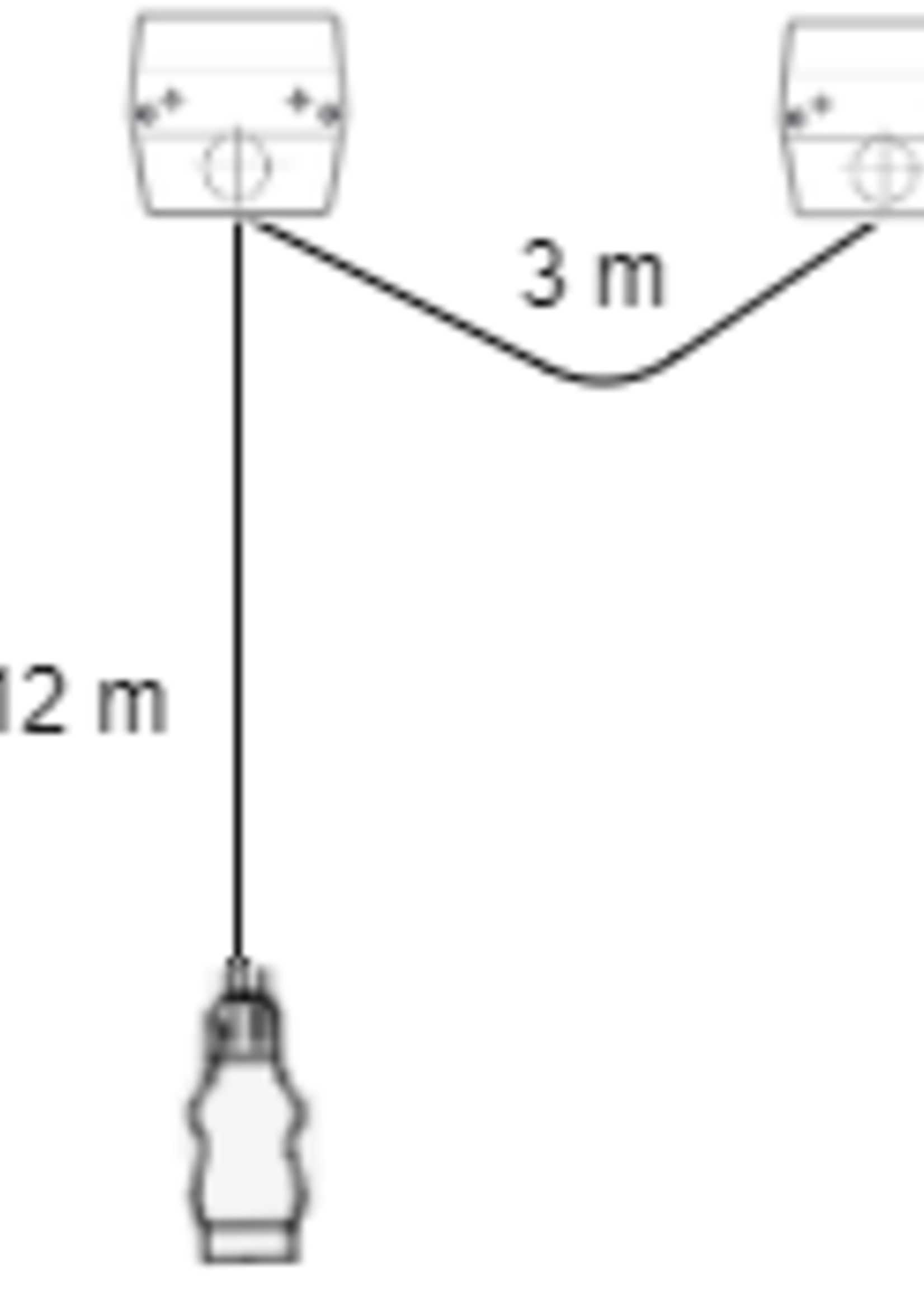 Cantonal Verlichtingsset op magneten met 12 meter hoofdkabel - ideaal voor bootrailers