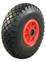 Cantonal 3.00-4 steekwagenwiel - anti-lek en kunststof velg - 125 kg maximale belasting - 25 mm asgat/naafdiameter - inclusief rollager