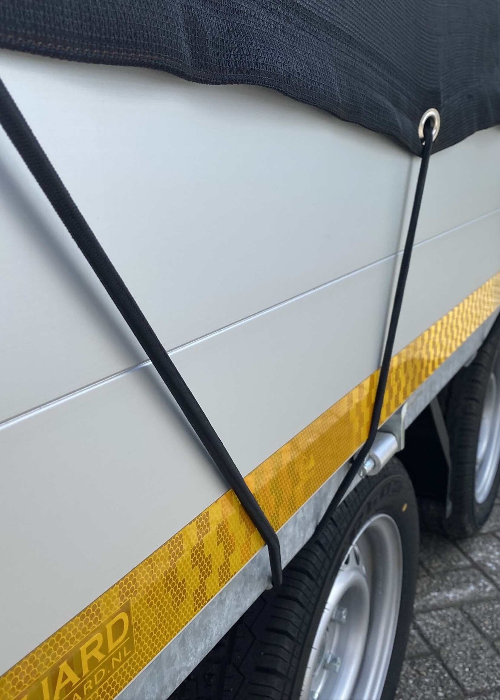 Cantonal Premium aanhangernet - gaasnet - 470x250 cm - inclusief elastiek rondom - UV bestendig