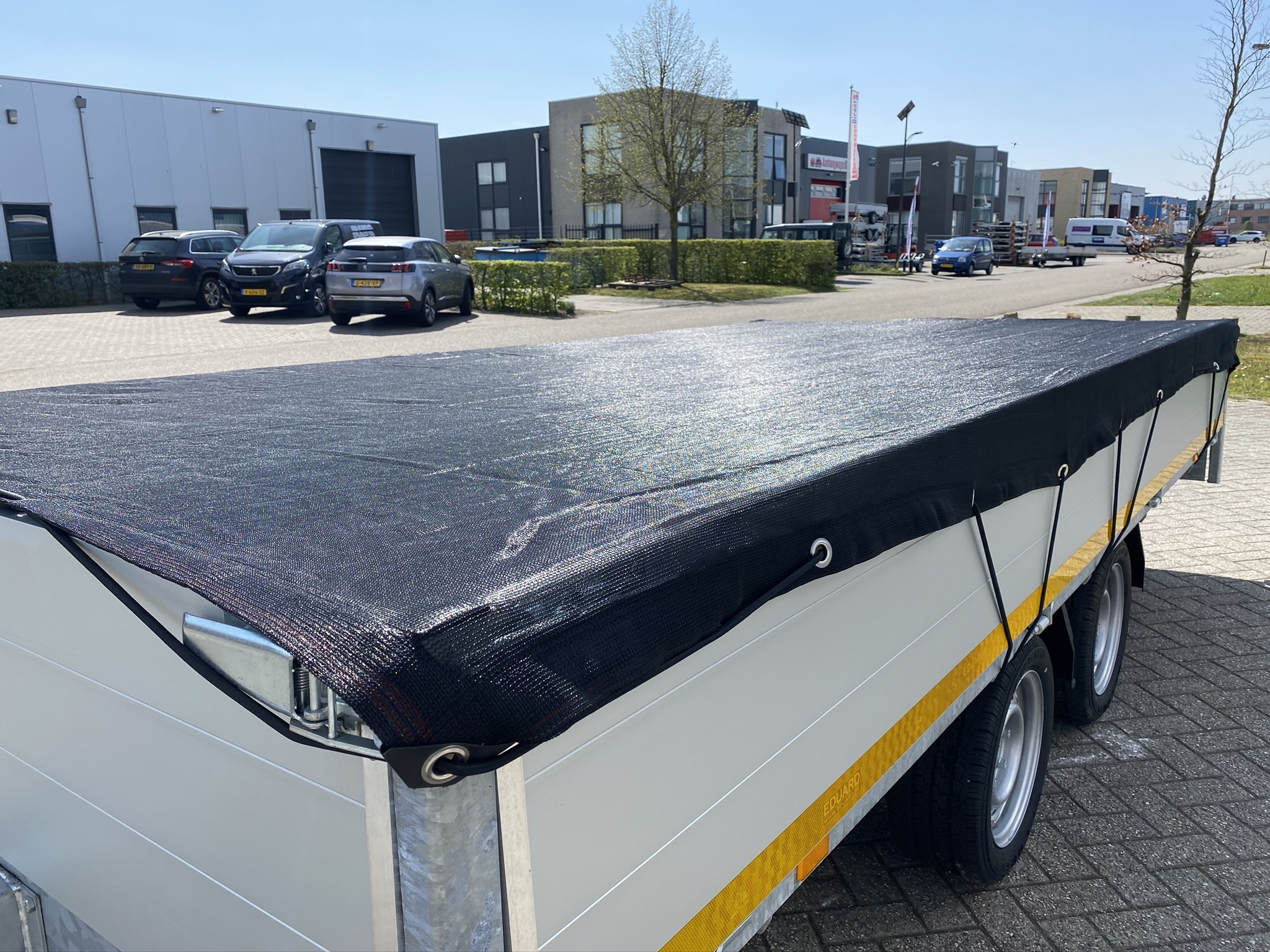 Premium gaasnet - 410x210 cm - inclusief elastiek rondom - UV bestendig - net voor aanhanger