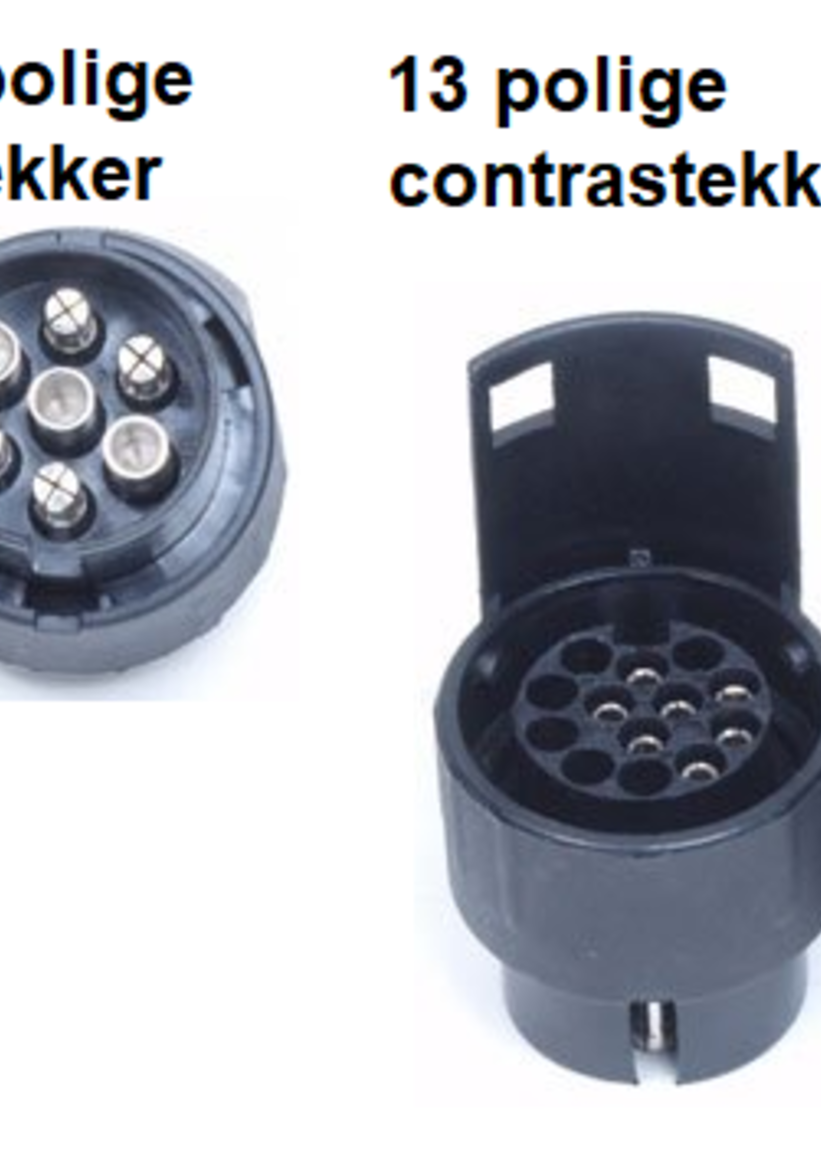 Cantonal Verloopstekker extra lang - auto 7 polig > aanhanger 13 polig