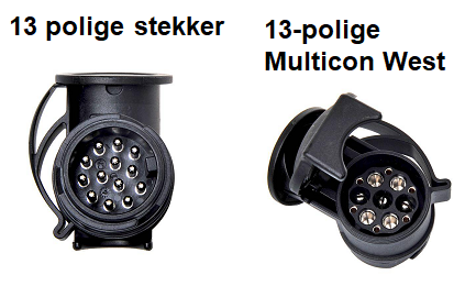 entiteit Artefact Voetganger Verloopstekker - 13-polig > Multicon - extra voordelig -  AanhangwagenDirect.nl