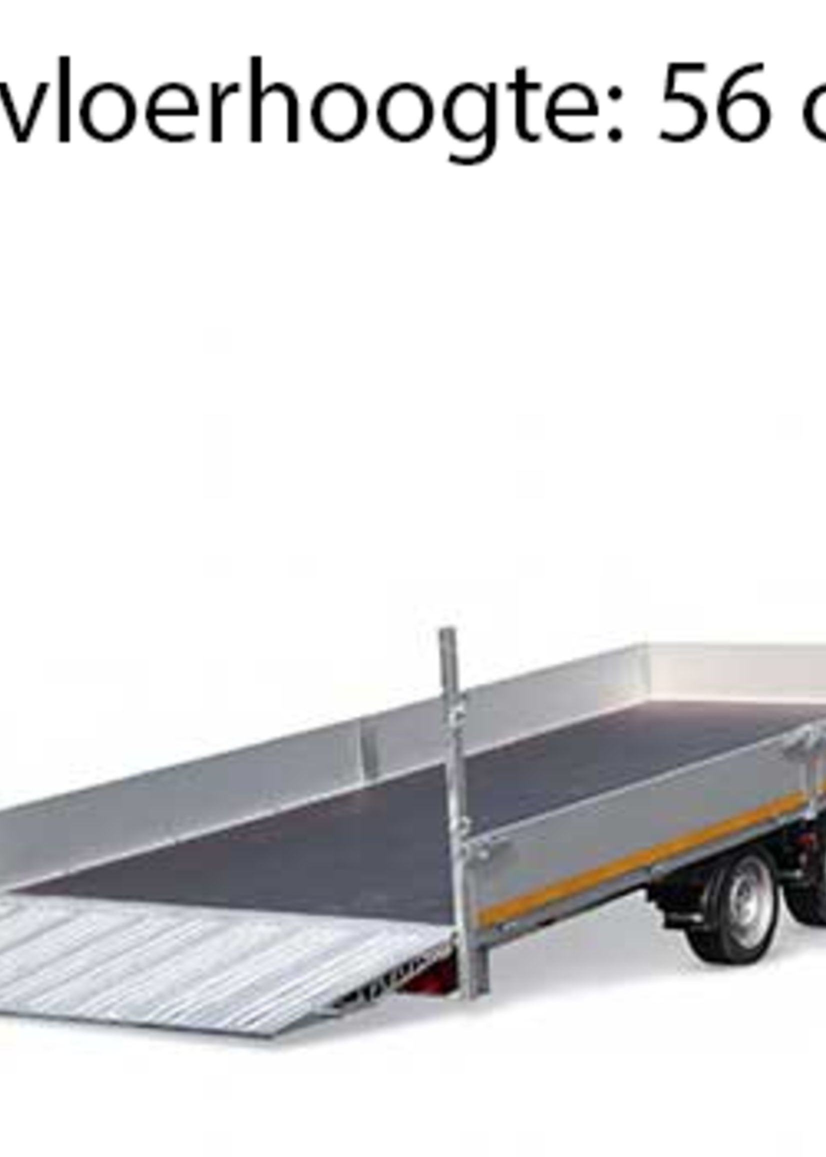 Eduard Geremde Eduard machinetransporter - 406x220 cm - 3000 kg bruto laadvermogen - elektrisch, extern laden - 56 cm laadvloerhoogte - 30 cm borden