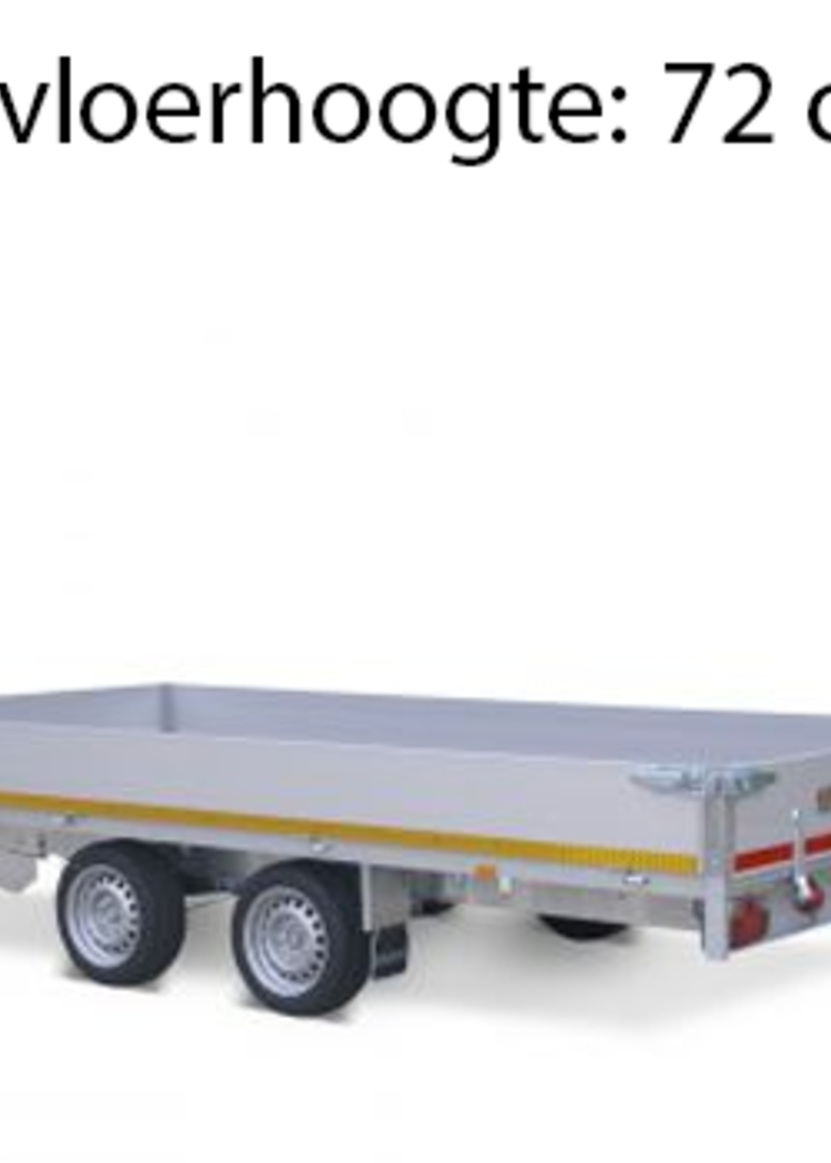 Eduard Geremde Eduard plateauwagen - 406x180 cm - 2000 kg bruto laadvermogen - 72 cm laadvloerhoogte - 30 cm borden