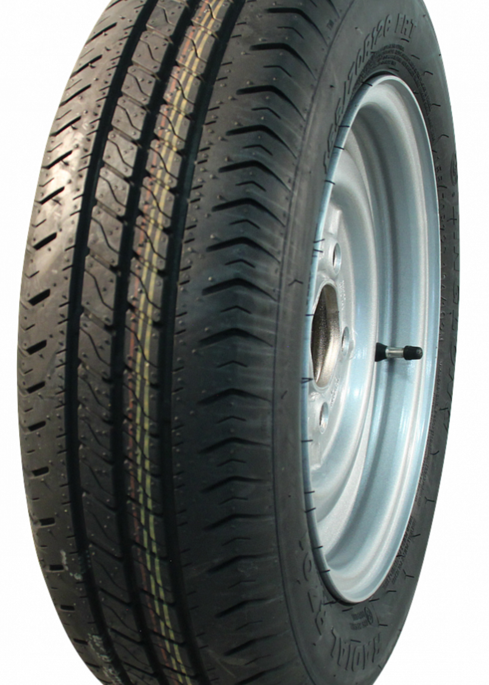 Cantonal Compleet wiel - 185/70R13  band + velg - steek: 4x130 - draagvermogen 530  kg - 85 mm naafdiameter