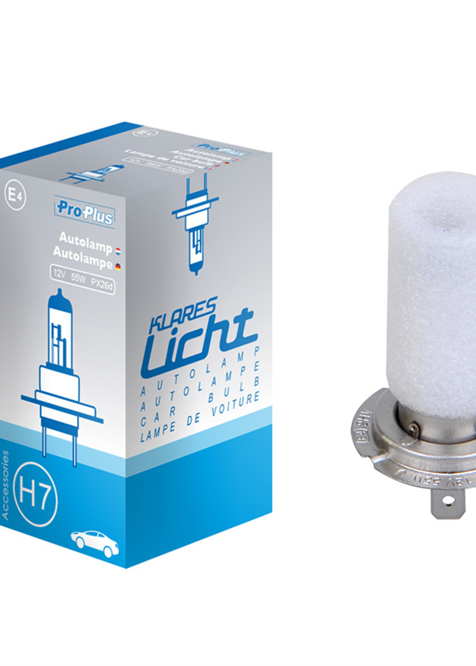 ProPlus Autolamp 12V 55W PX26d H7 in doosje