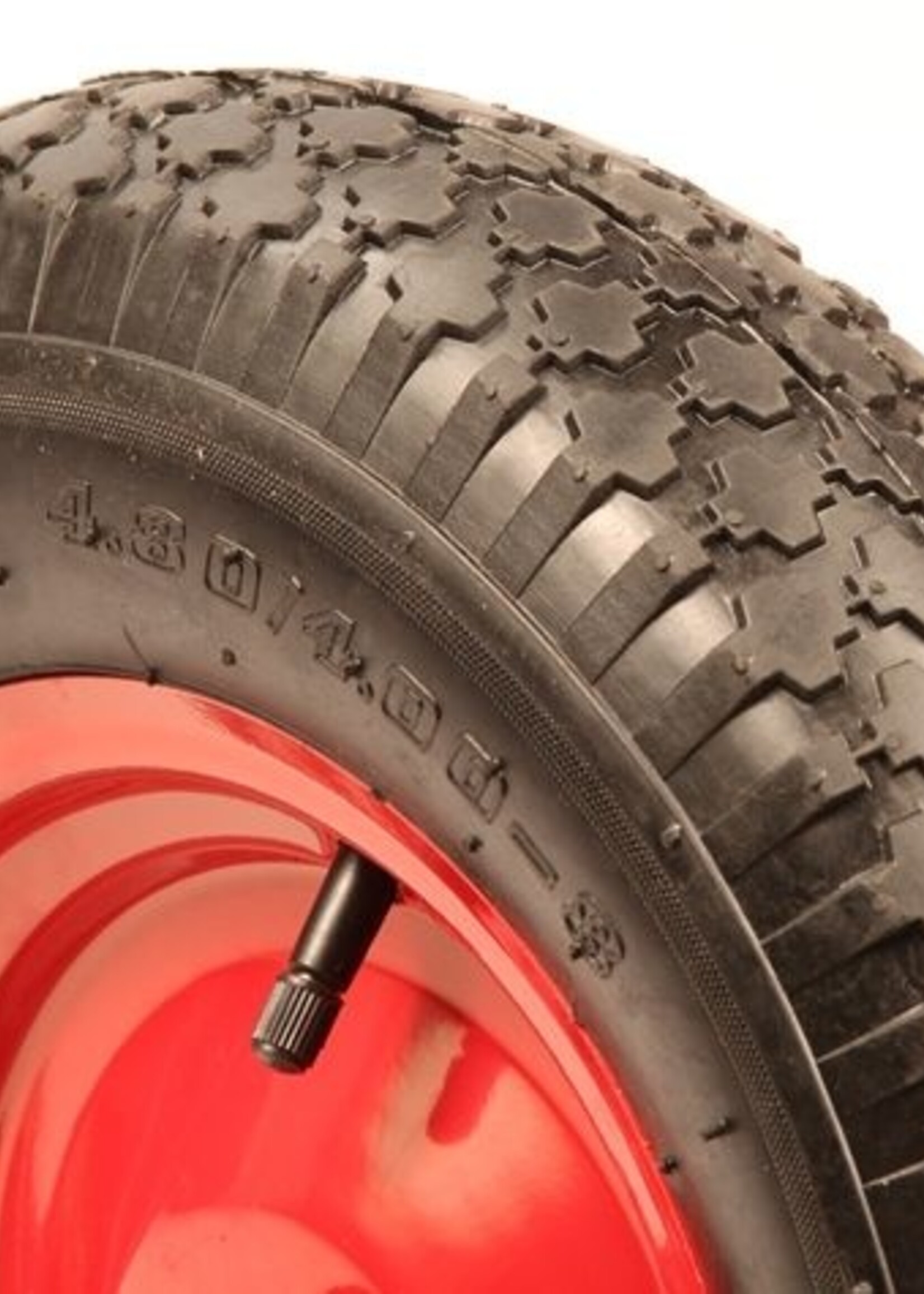 Cantonal 4.00-8 kruiwagenwiel - luchtband en stalen velg - 195 kg maximale belasting - 20 mm asgat/naafdiameter - inclusief kogellager