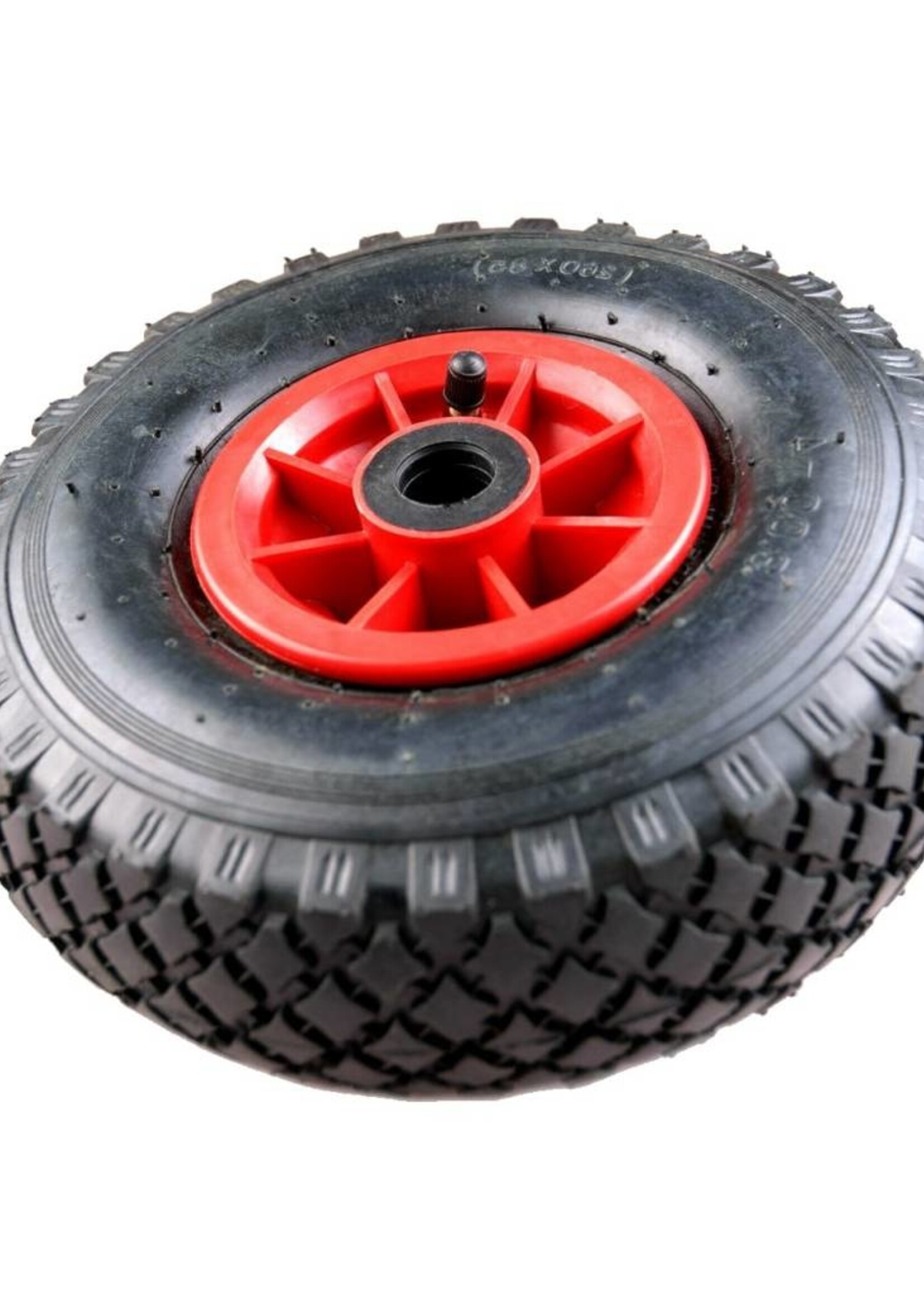 Cantonal Steekwagenwiel 3.00-4 - luchtband - 125 kg - 20 mm asgat/naafdiameter - inclusief rollager