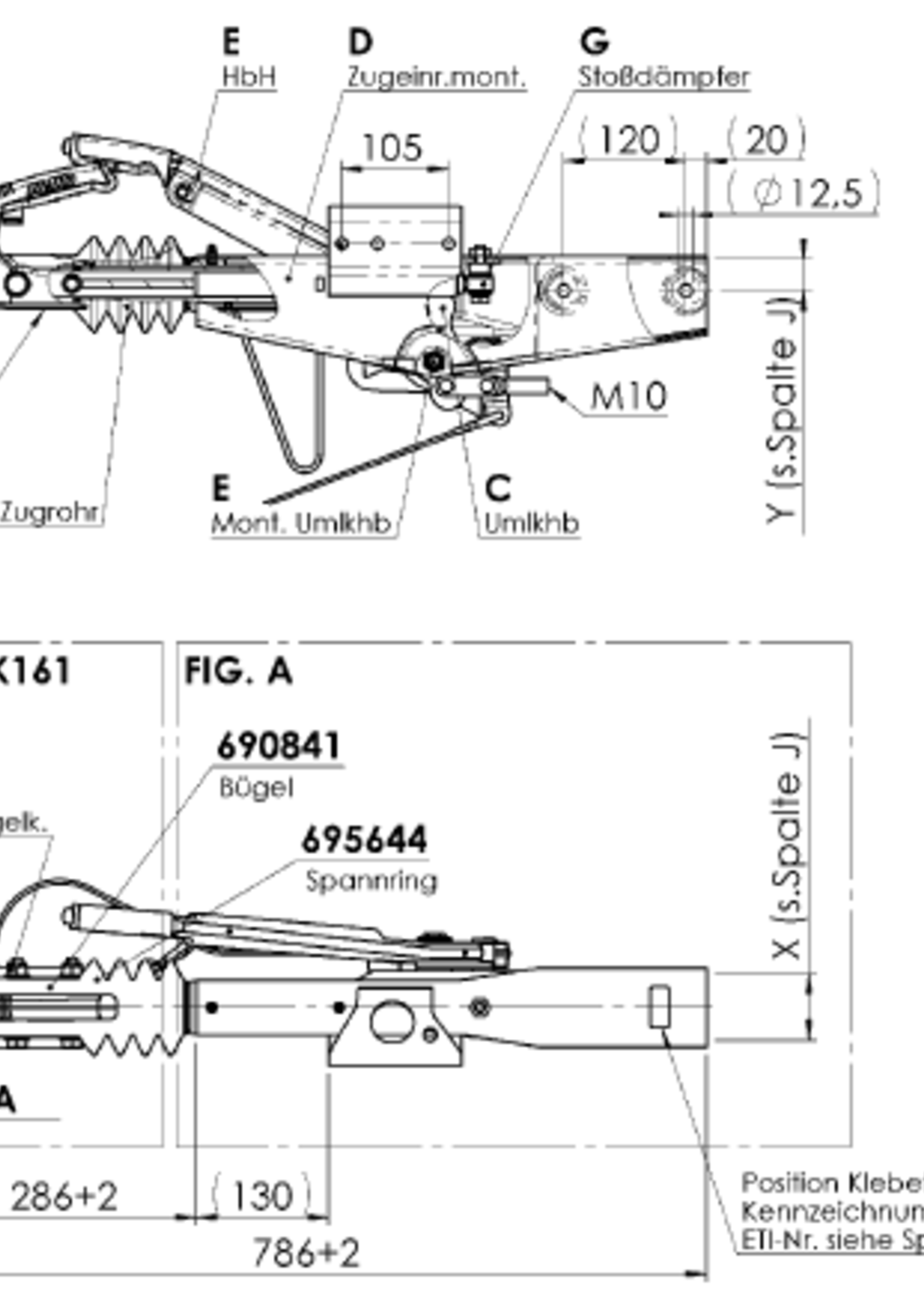 AL-KO AL-KO oplooprem aanhanger 90S/3-R4 - 1000 kg maximaal trekvermogen - 60 mm koker aansluiting - inclusief neuswielconsole