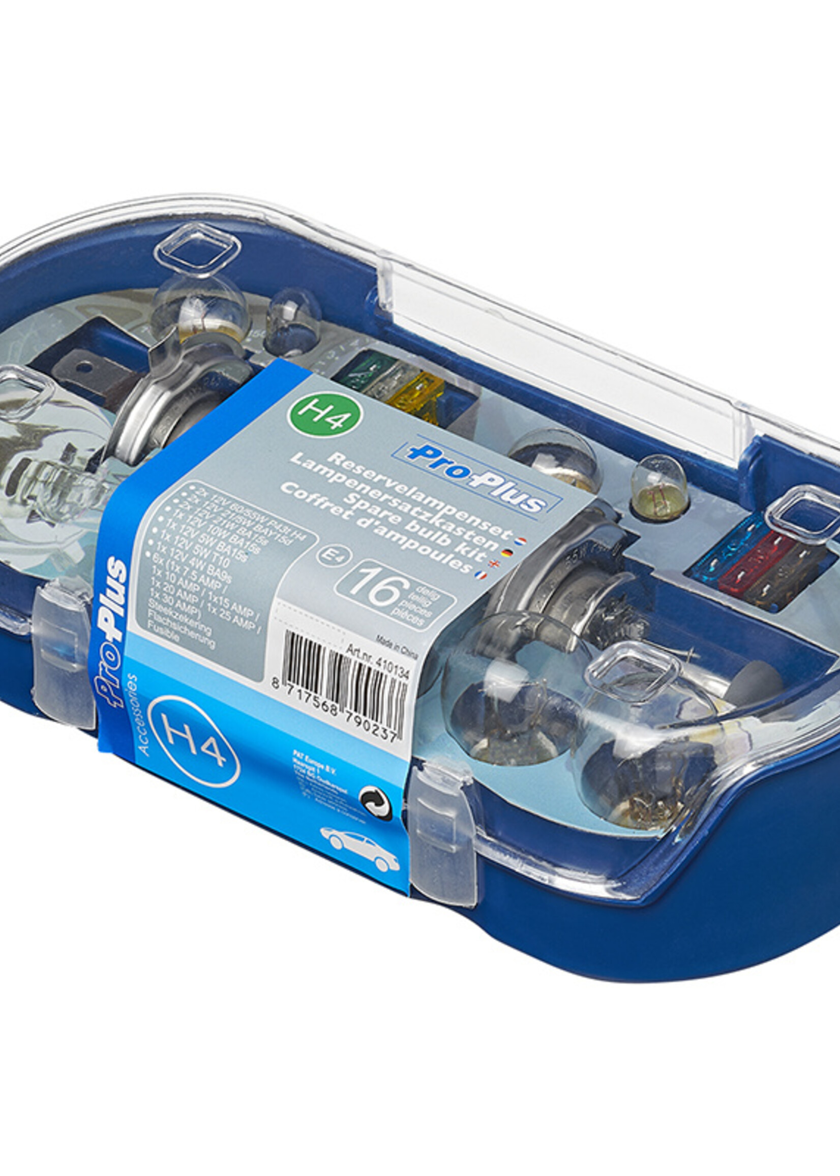 ProPlus Reservelampenset H4 (16-delig)