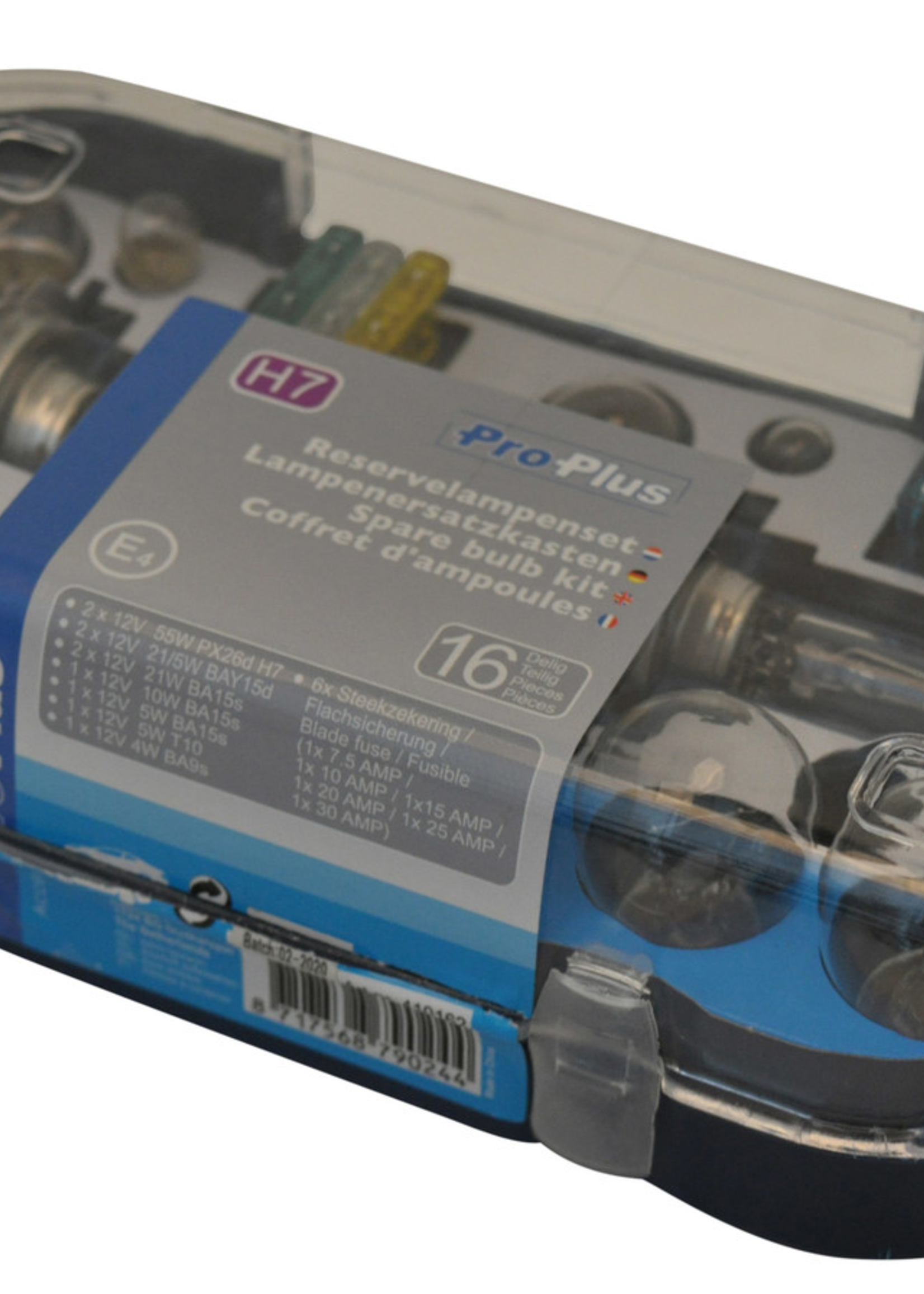 ProPlus Reservelampenset H7 (16-delig)