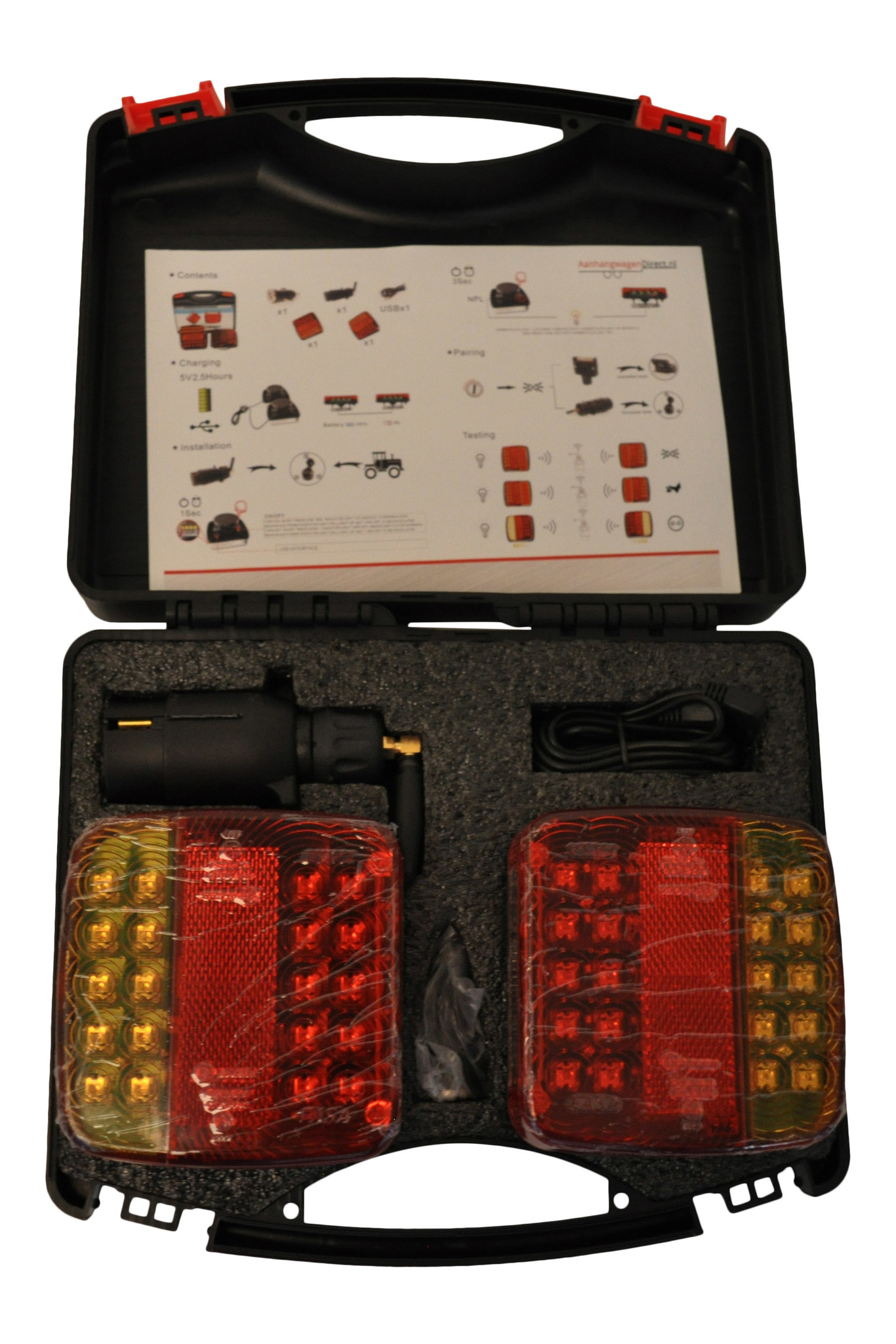 LED verlichtingsset met magneten - draadloos - 7 polig