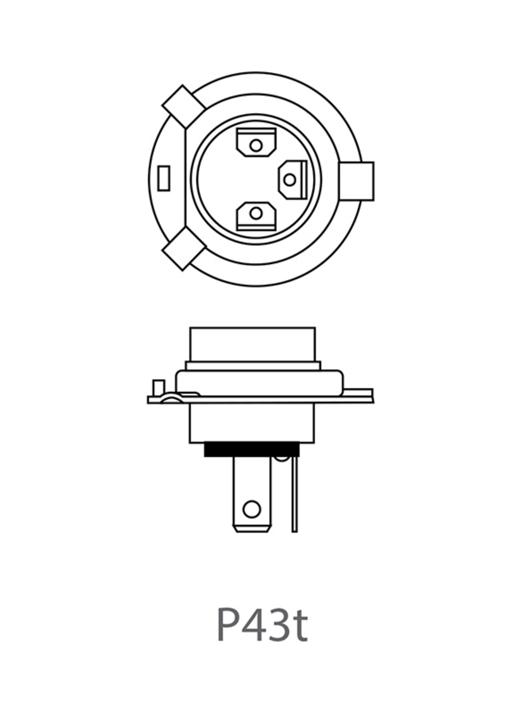 ProPlus H4 autolamp 12V 60/55W P43t in doosje