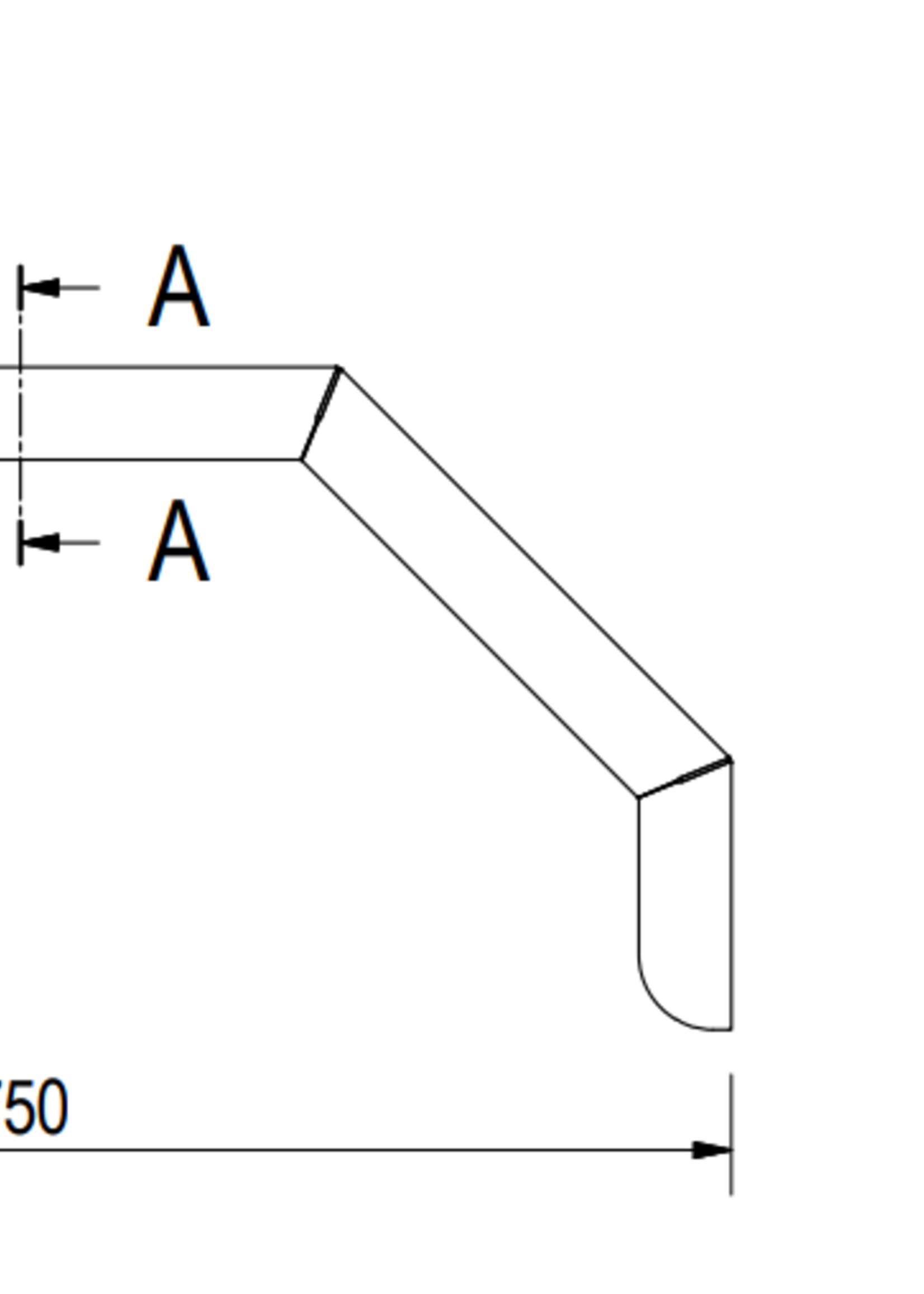 De Haan De Haan HMAQ 2475 - aluminium traanplaat spatbord