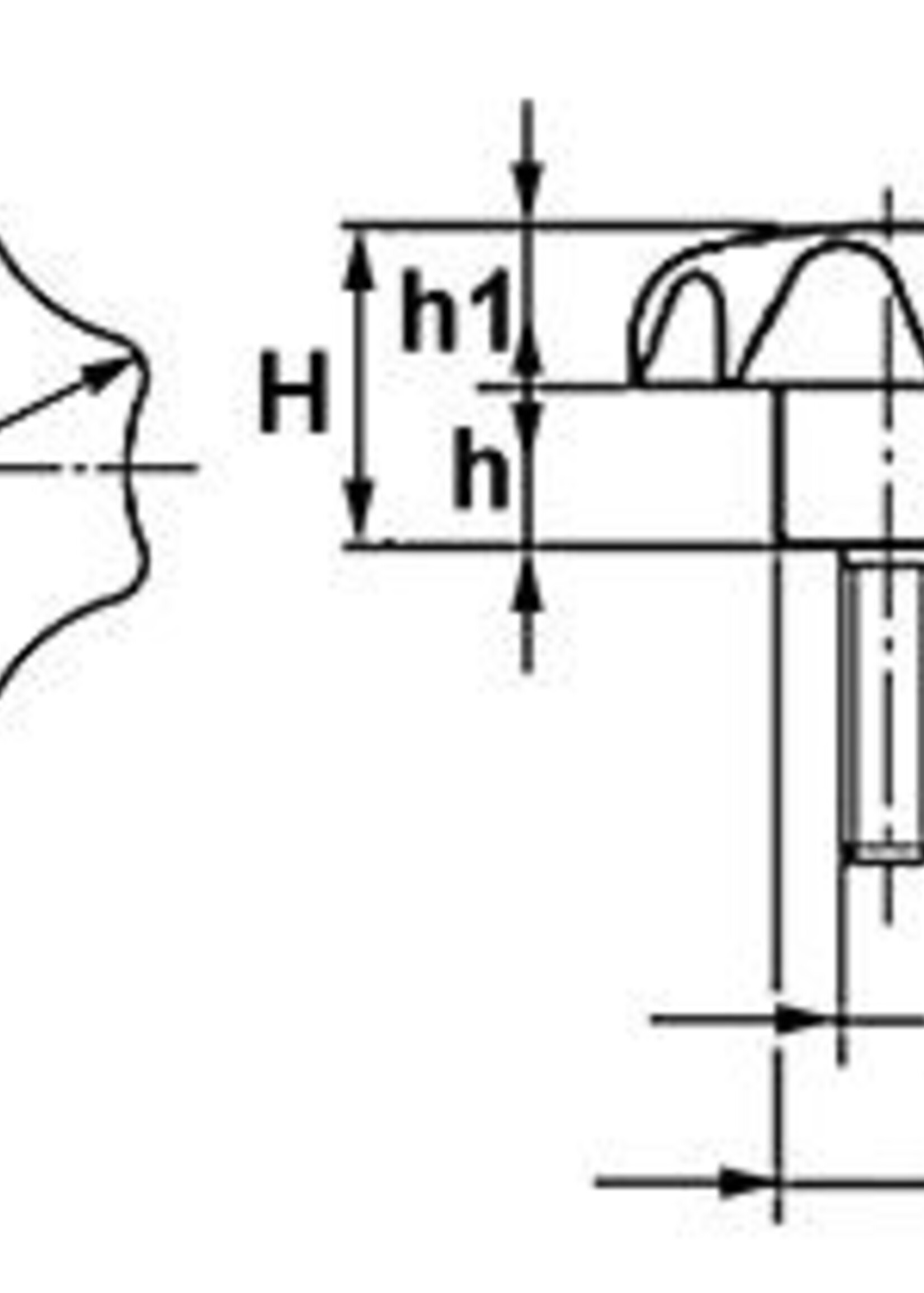 Cantonal Sterknop bakeliet 60 mm (M12x30 mm)