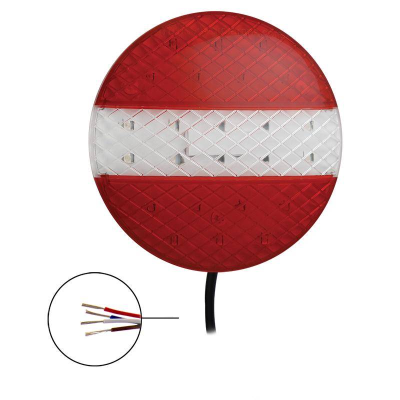Achterlicht LED rond 140x20 mm