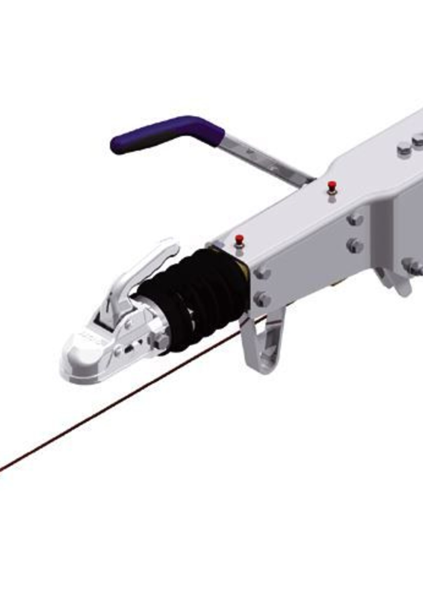 Knott Knott oplooprem aanhanger KRV20A - 2000 kg maximaal trekvermogen - koker 80 mm aansluiting - inclusief neuswielconsole