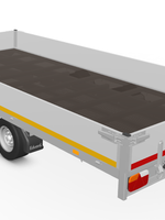 Eduard Geremde Eduard plateauwagen - 406x200 cm - 3000 kg bruto laadvermogen - 56 cm laadvloerhoogte - 30 cm borden - inclusief oprijplaten