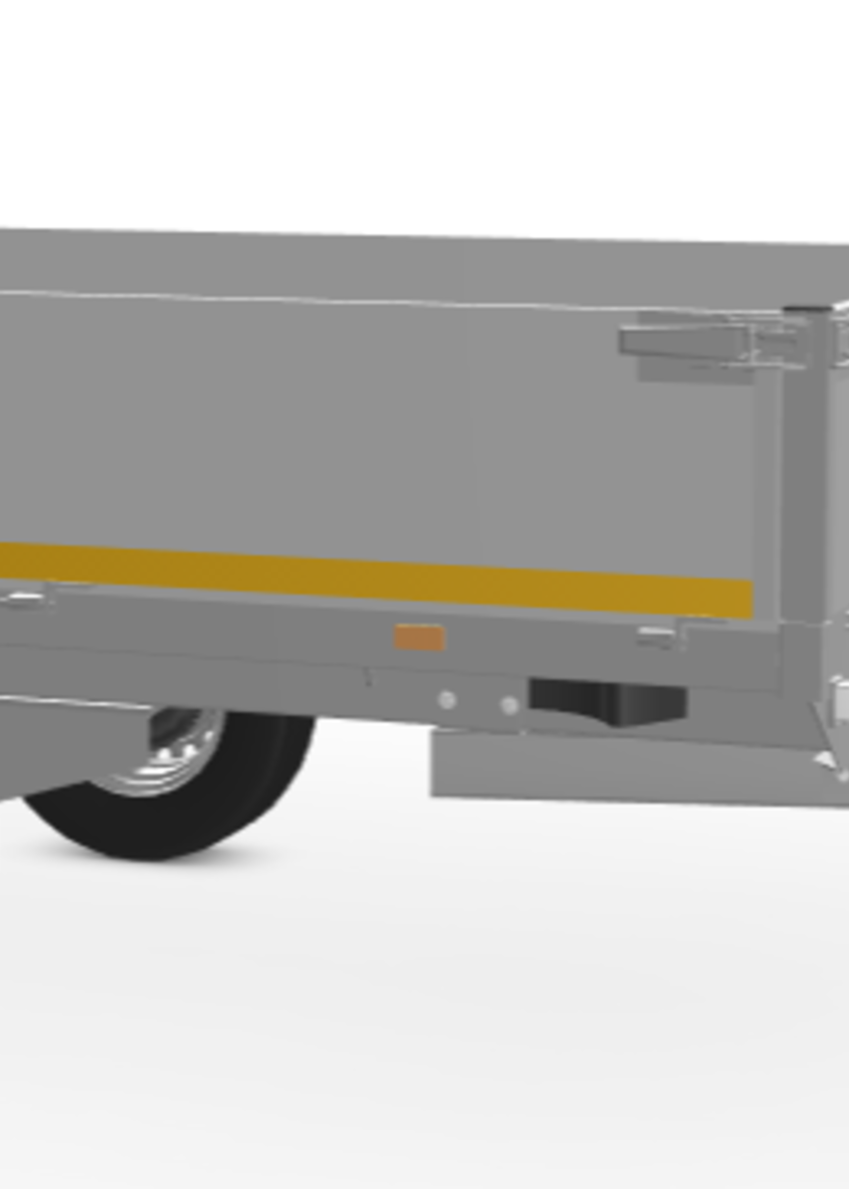 Eduard Geremde Eduard plateauwagen - 310x160 cm - 1350 kg bruto laadvermogen - 72 cm laadvloerhoogte - 40 cm borden