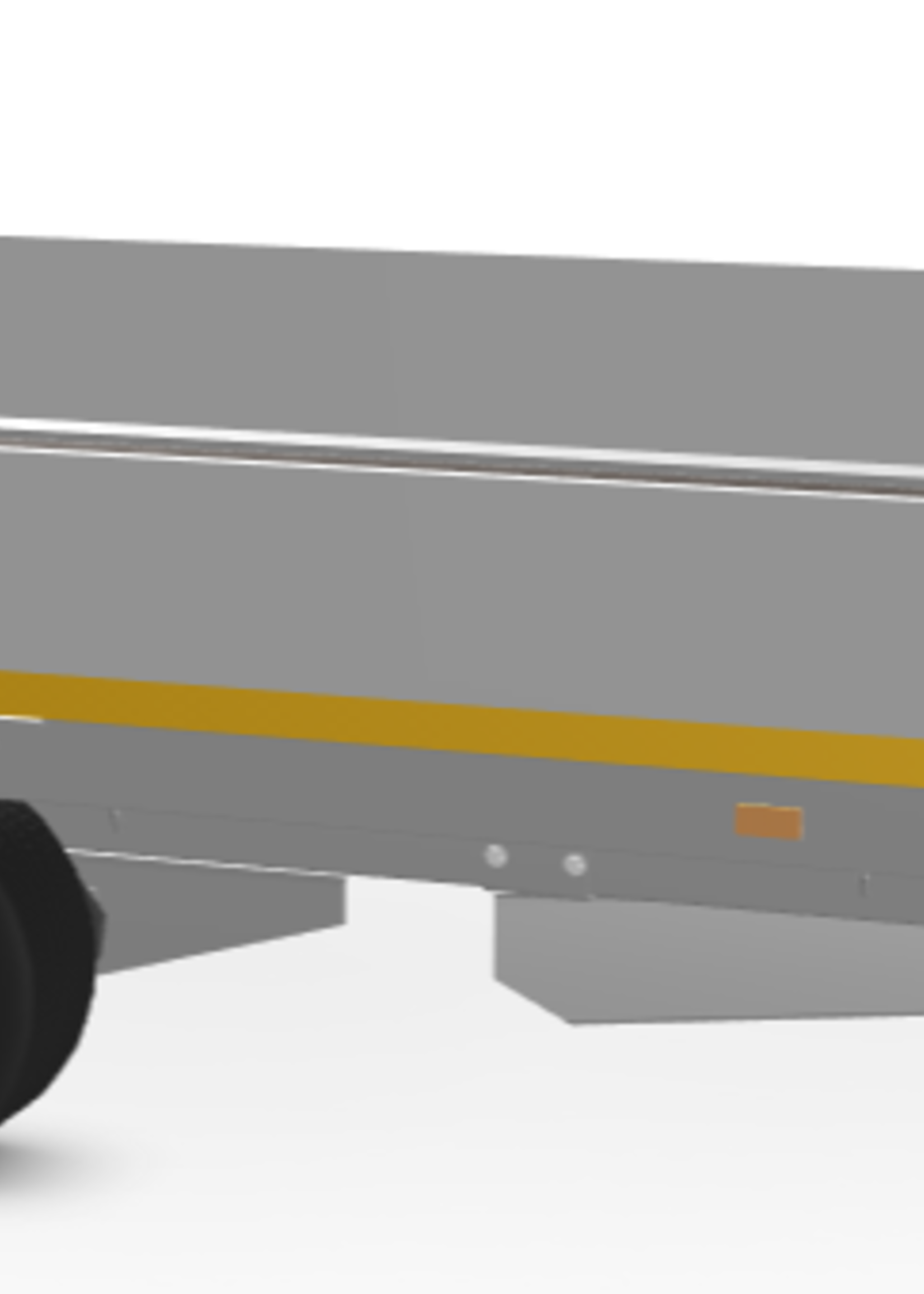 Eduard Geremde Eduard plateauwagen 406x220 cm - 3000 kg bruto laadvermogen -  56 cm laadvloerhoogte - 30 cm borden