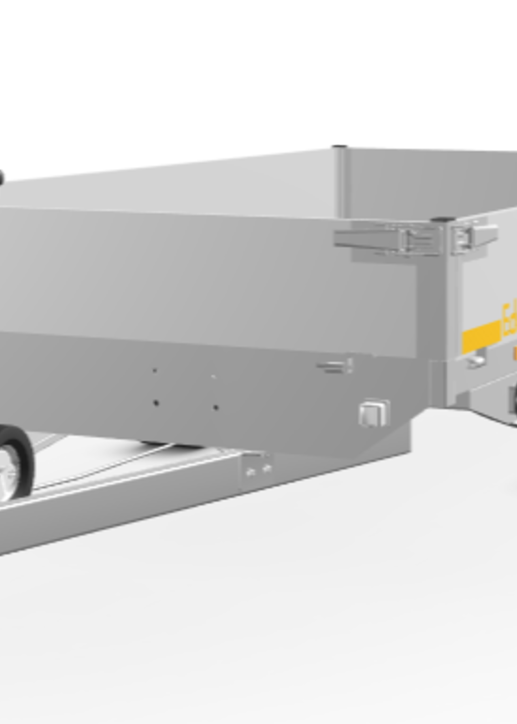 Eduard Geremde Eduard plateauwagen 310x160 cm - 1500 kg bruto laadvermogen - 56 cm laadvloerhoogte - 30  cm  borden
