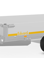 Eduard Geremde Eduard multitransporter - 356x180 cm - 2700 kg bruto laadvermogen - 63 cm laadvloerhoogte - 30 cm borden - inclusief oprijplaten en handlier