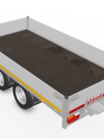 Eduard Geremde Eduard plateauwagen - 310x160 cm - 2700 kg bruto laadvermogen - 63 cm laadvloerhoogte - 30 cm borden - inclusief oprijplaten