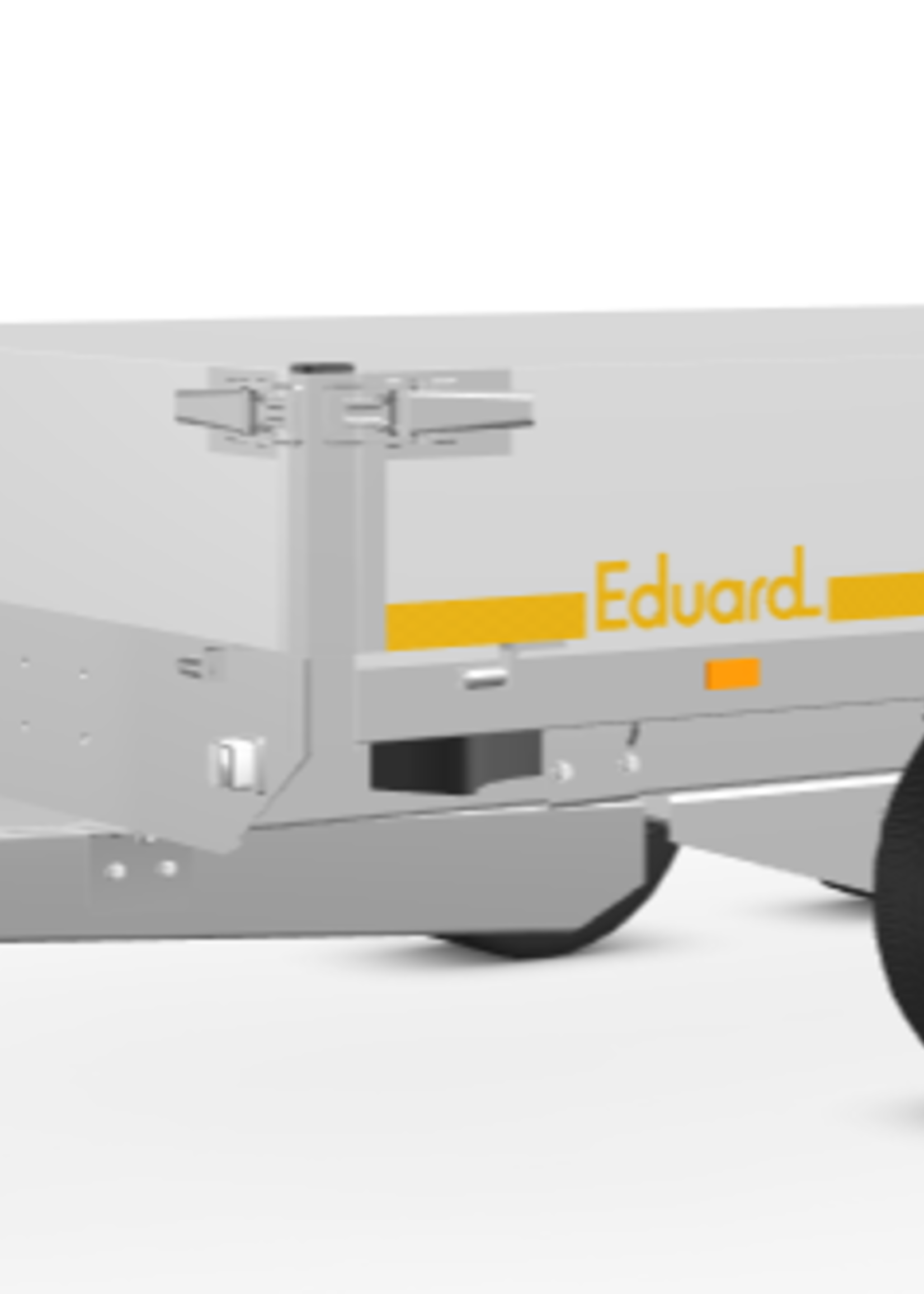 Eduard Geremde Eduard plateauwagen - 310x160 cm - 2700 kg bruto laadvermogen - 63 cm laadvloerhoogte - 30 cm borden - inclusief oprijplaten